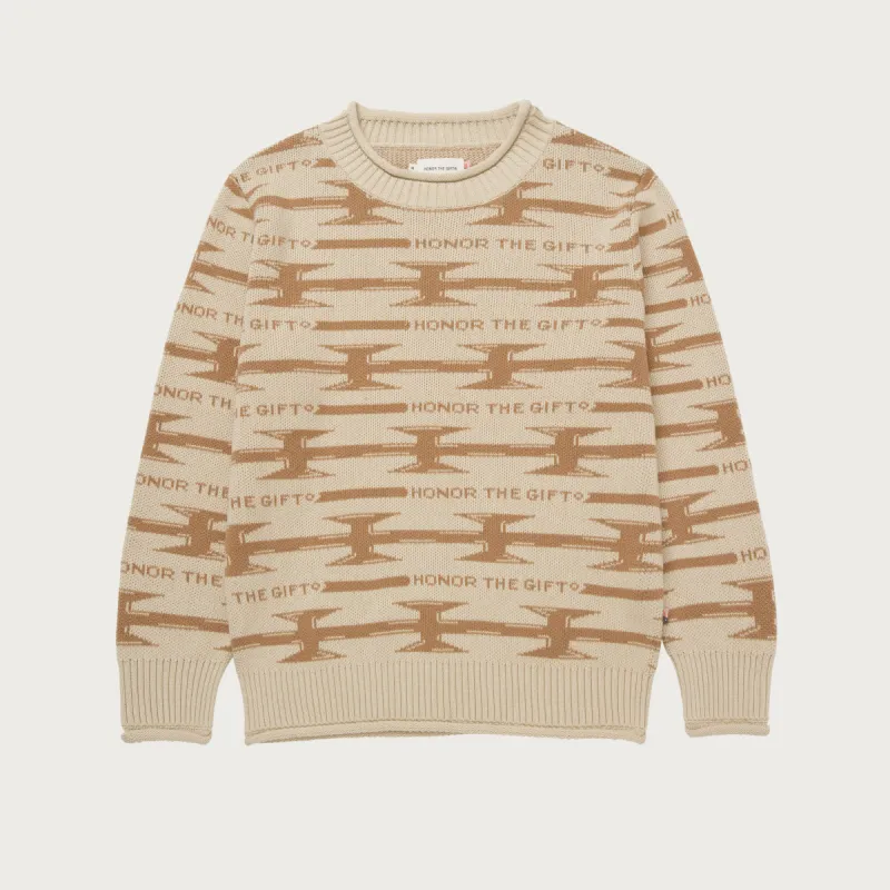 H Wire Knit Sweater - Bone sold by Honor the Gift