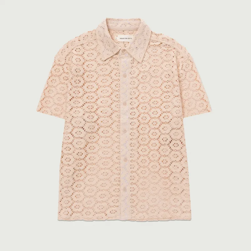 Crochet Button Up - Bone sold by Honor the Gift