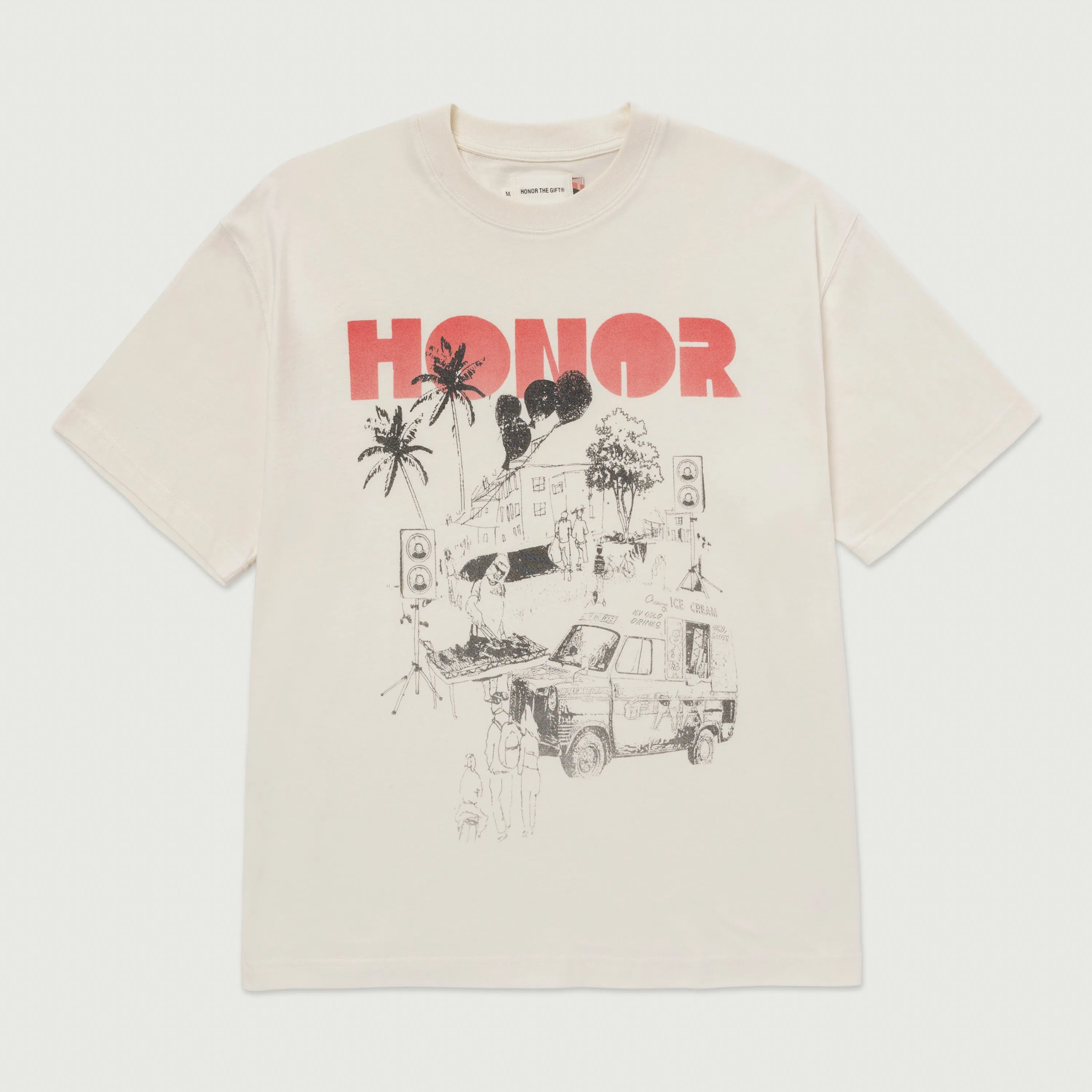 Block Party T-Shirt - Bone sold by Honor the Gift
