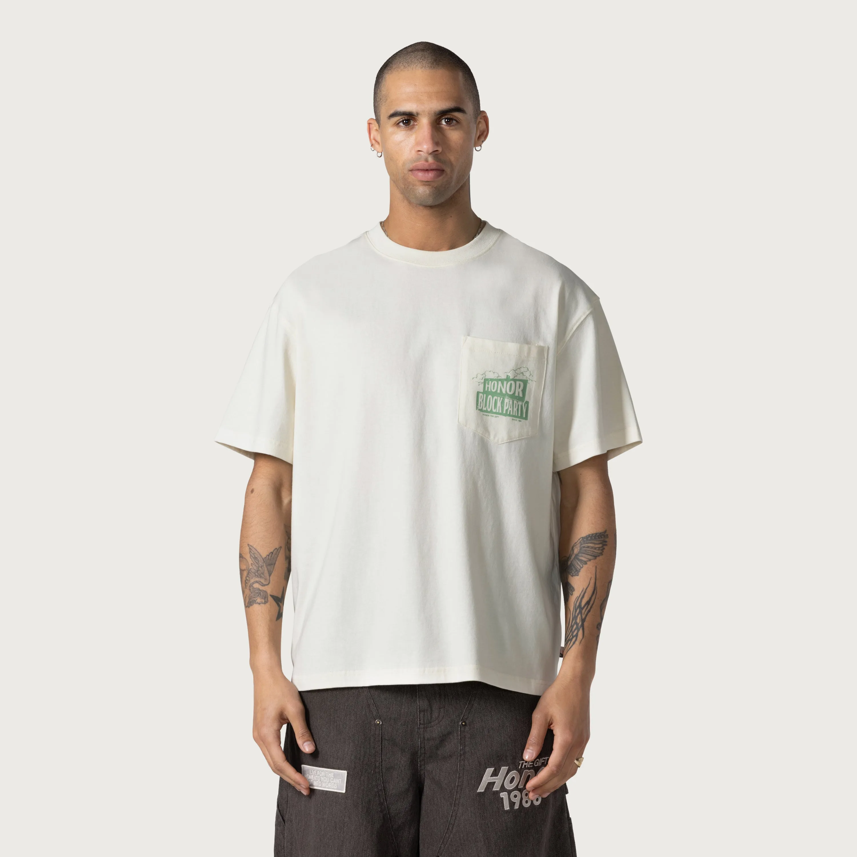 88 Block T-Shirt - Bone sold by Honor the Gift product image thumbnail 2