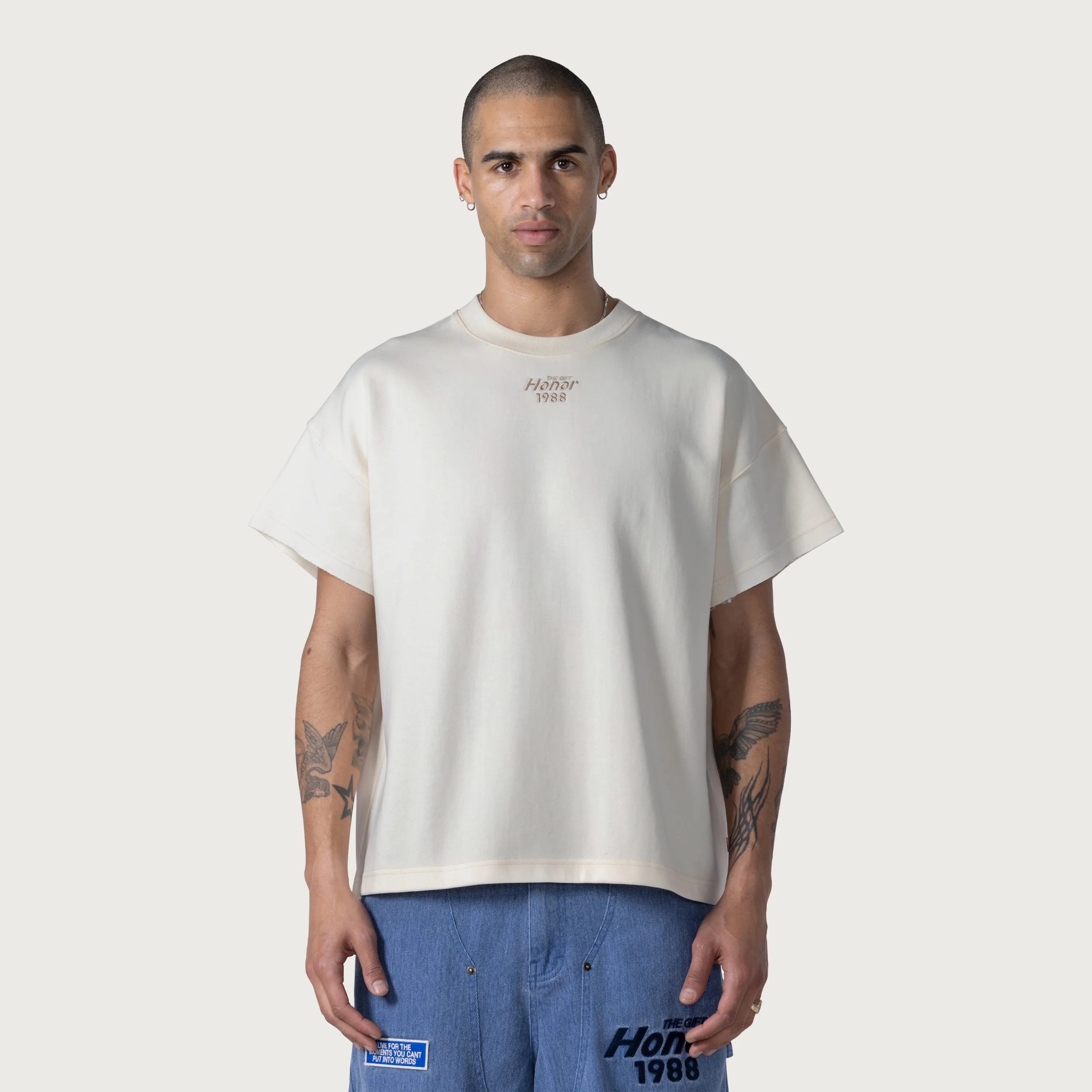 Pendant Box T-Shirt - Bone sold by Honor the Gift product image thumbnail 2