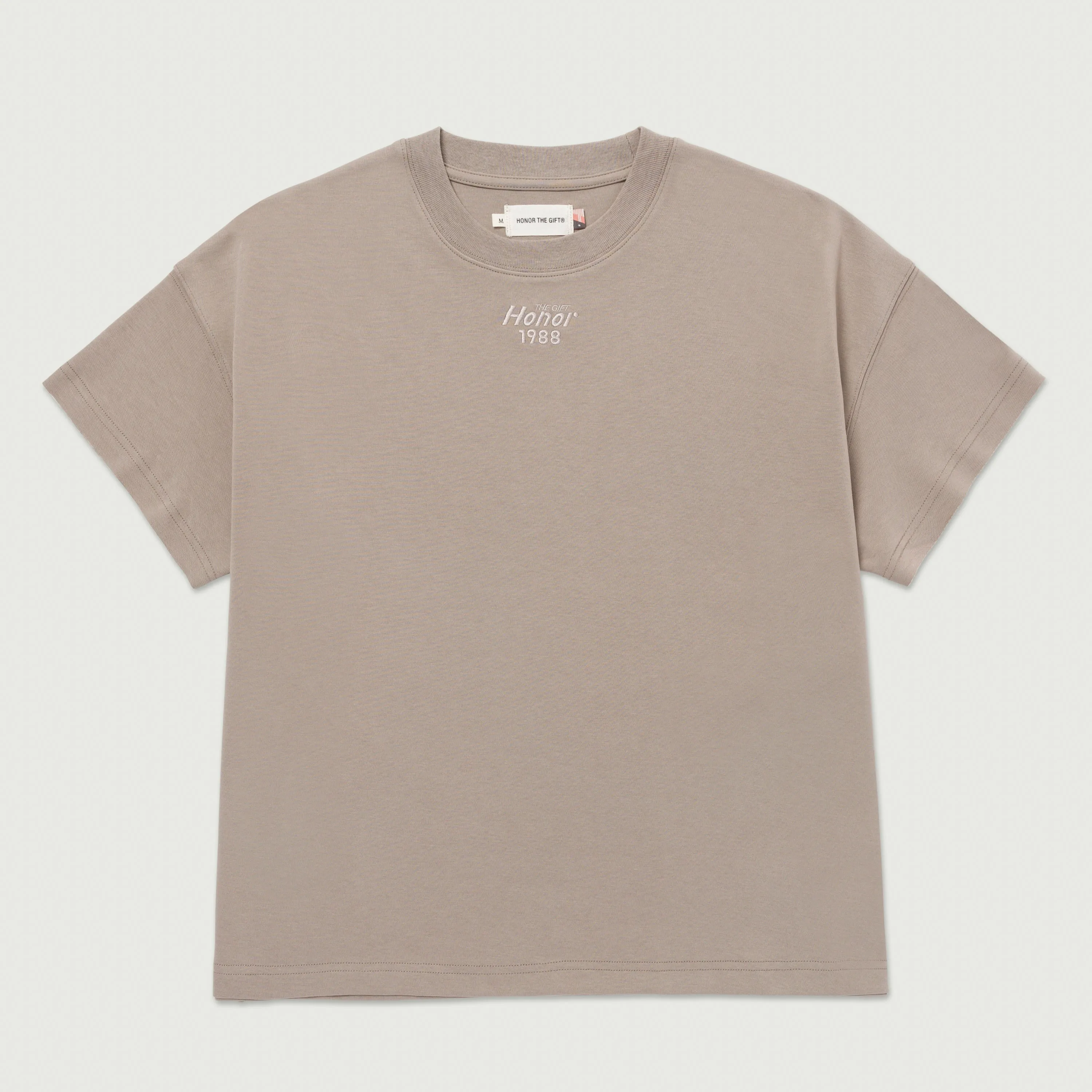 Pendant Box T-Shirt - Stone sold by Honor the Gift