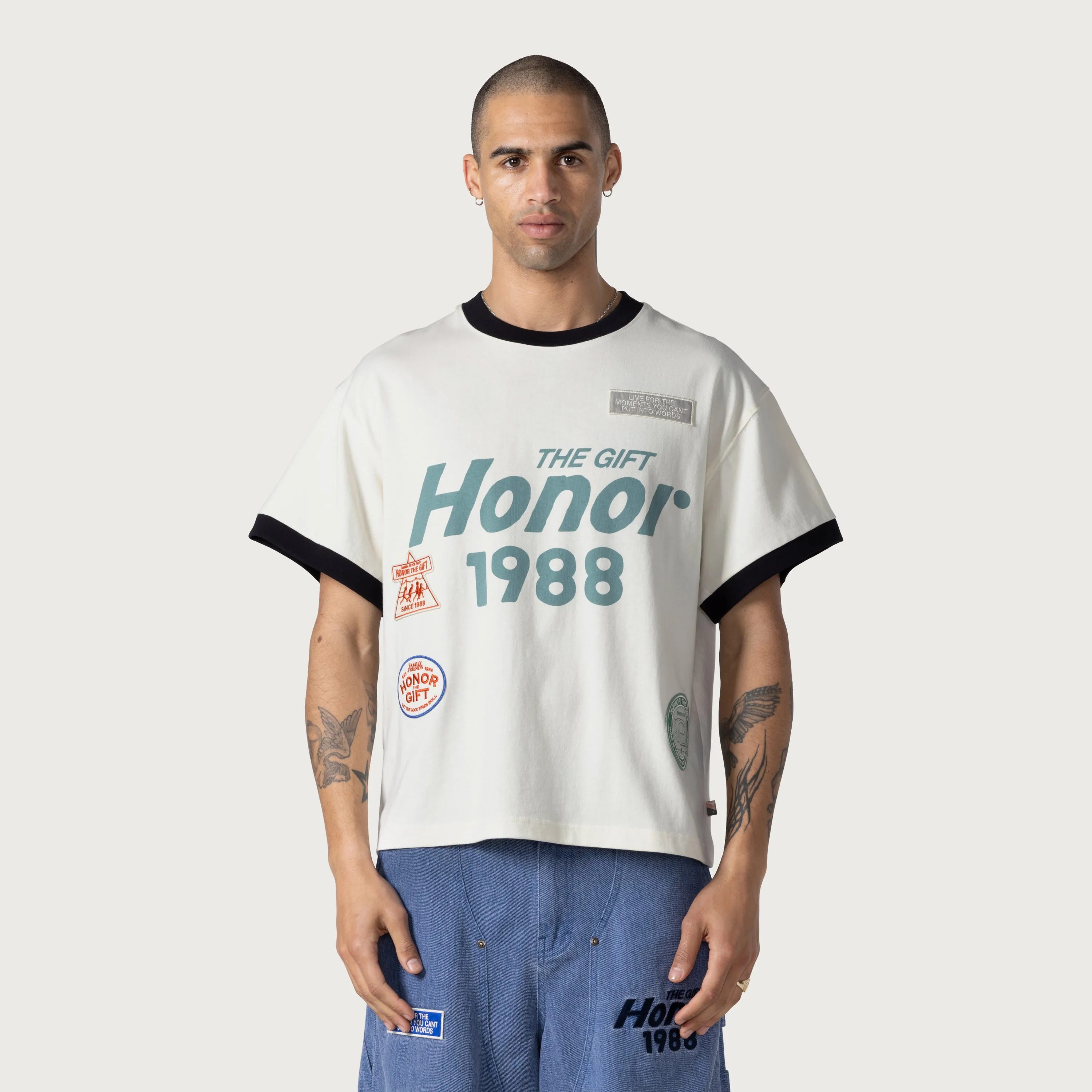 Multi Box T-Shirt - White sold by Honor the Gift product image thumbnail 2
