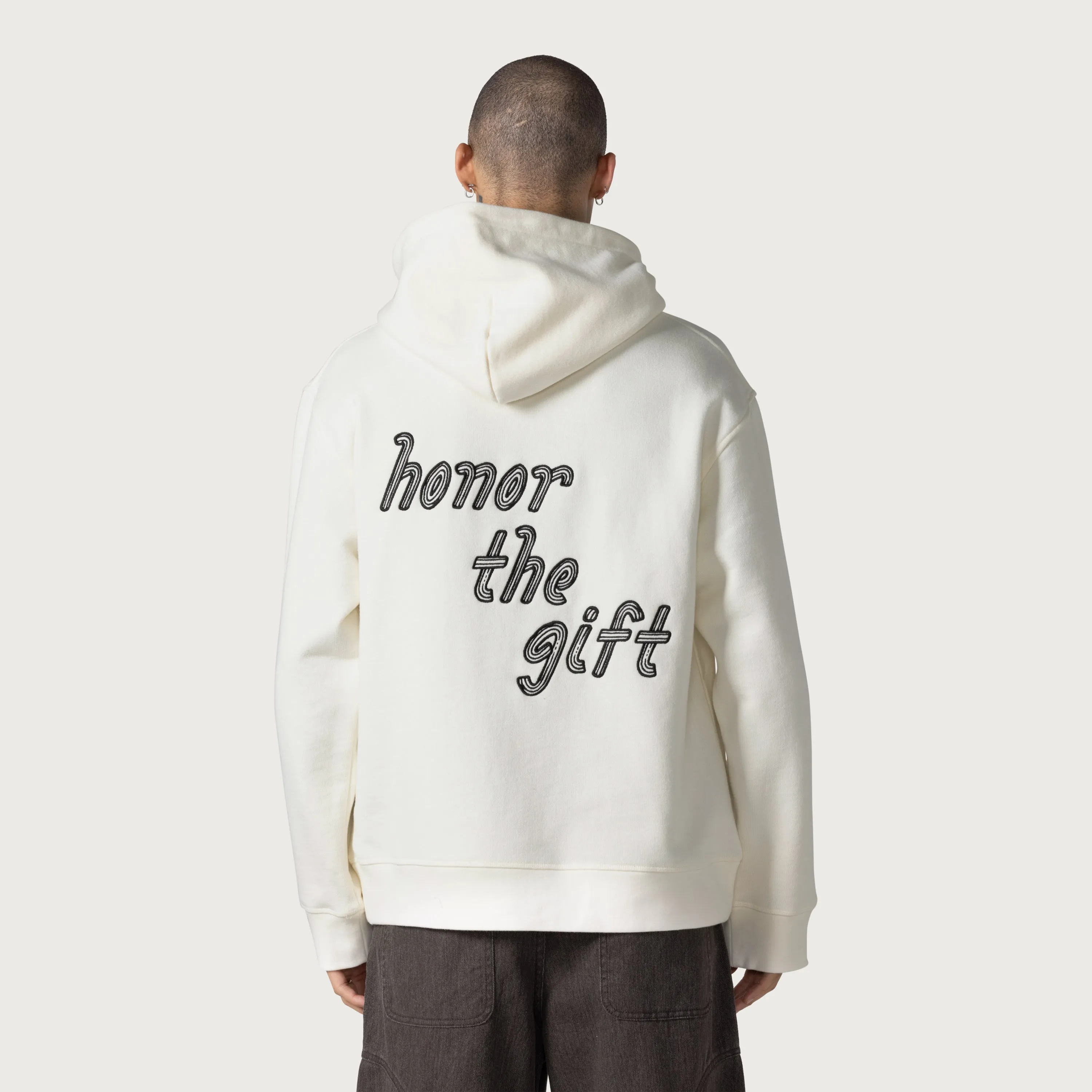 Cursive Honor Hoodie - Bone sold by Honor the Gift product image thumbnail 3