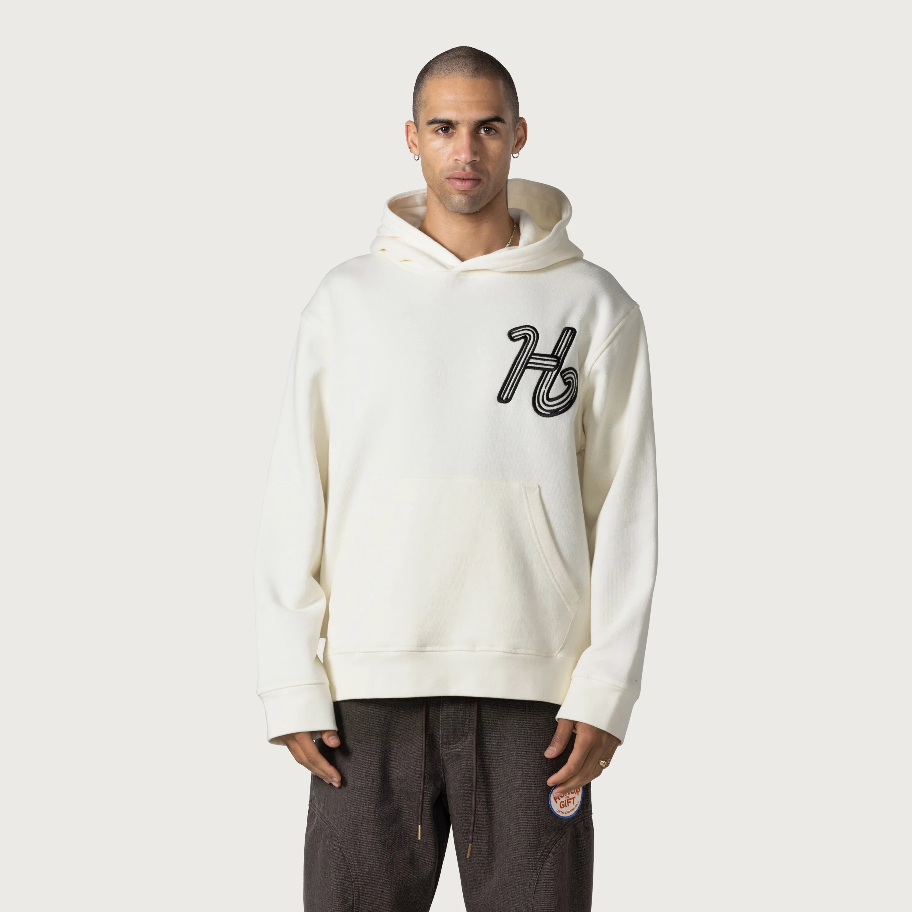 Cursive Honor Hoodie - Bone sold by Honor the Gift product image thumbnail 2