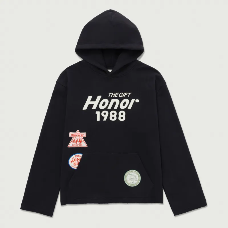 Patchwork Party Hoodie - Black sold by Honor the Gift