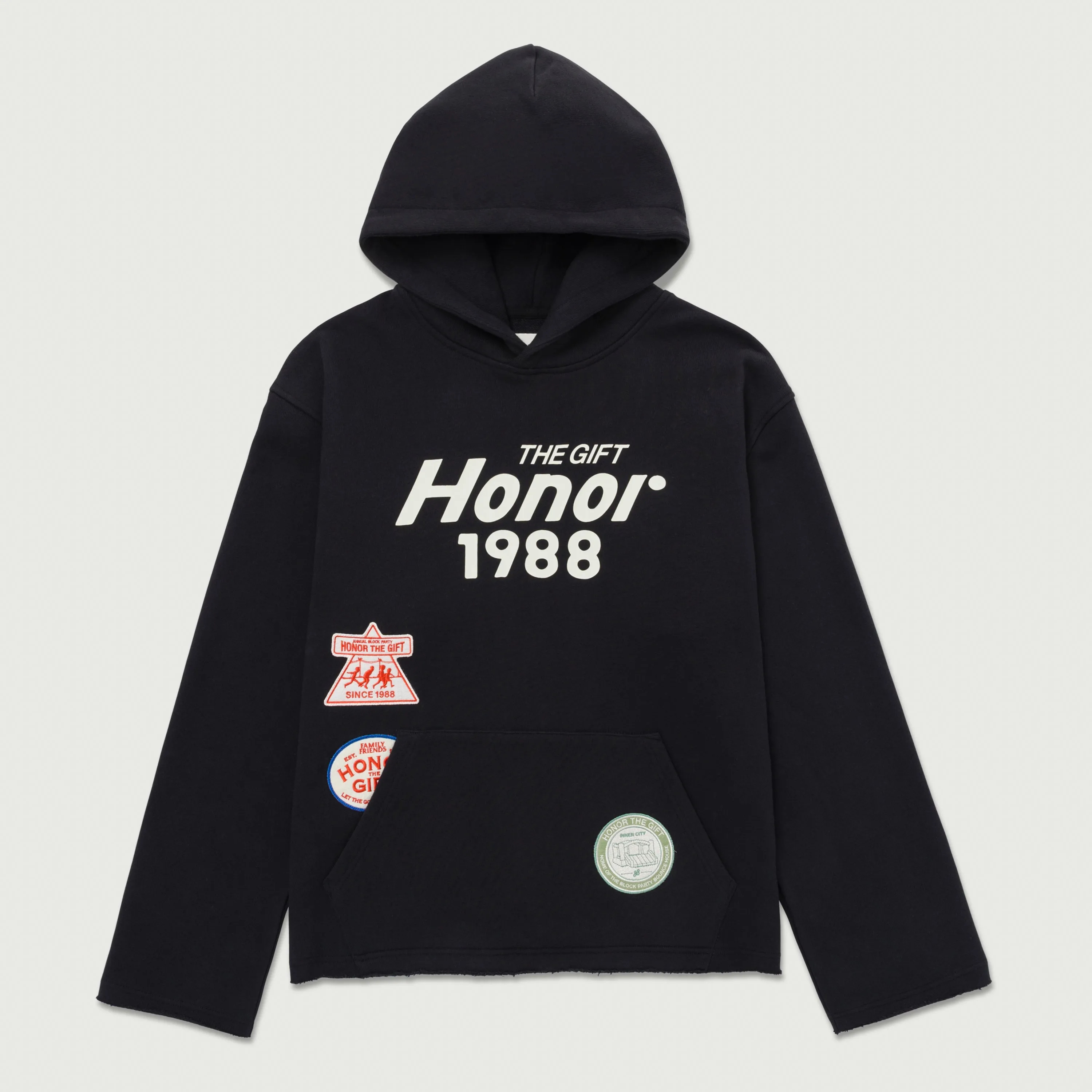 Patchwork Party Hoodie - Black sold by Honor the Gift