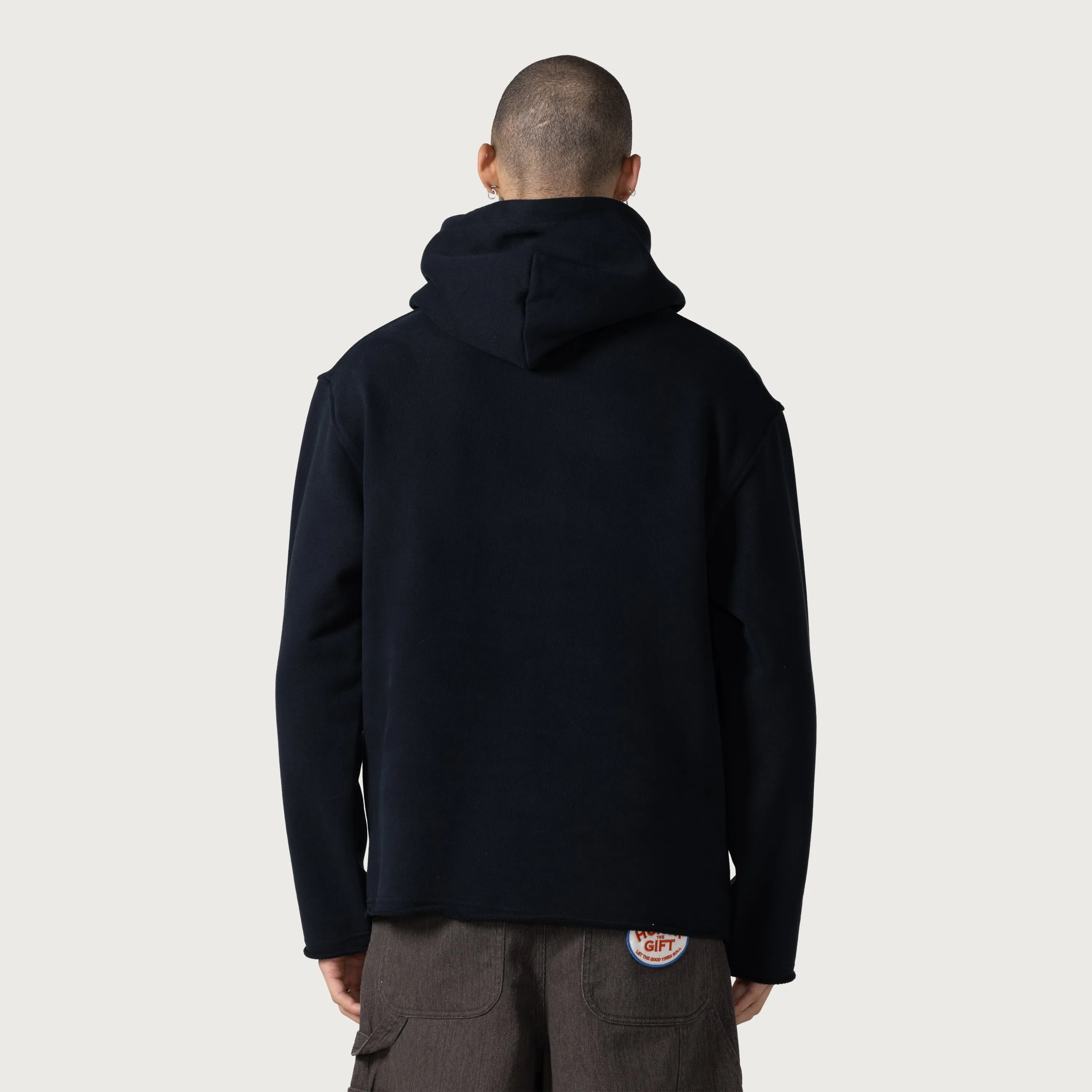 Patchwork Party Hoodie - Black sold by Honor the Gift product image thumbnail 3