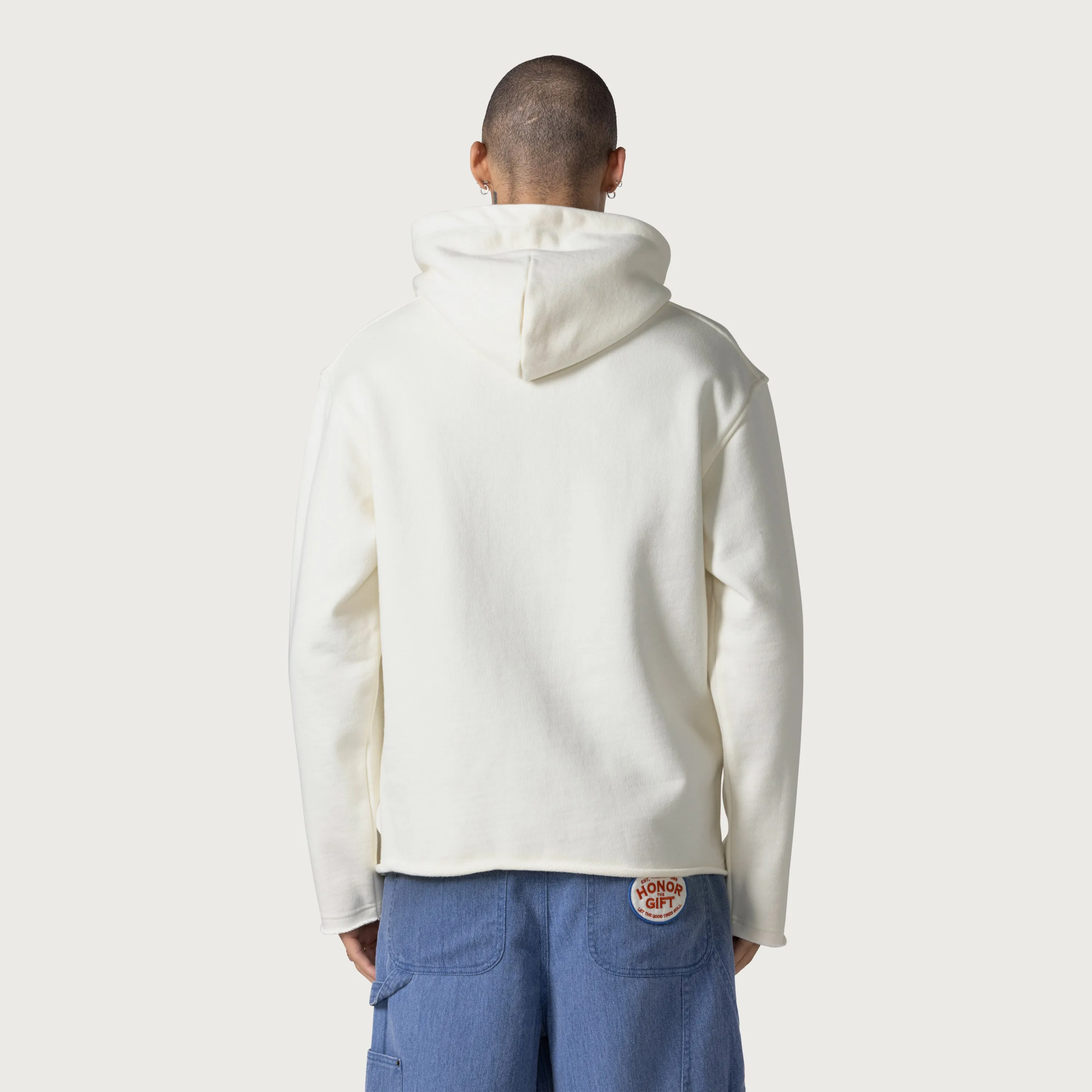 Patchwork Party Hoodie - Bone sold by Honor the Gift product image thumbnail 3
