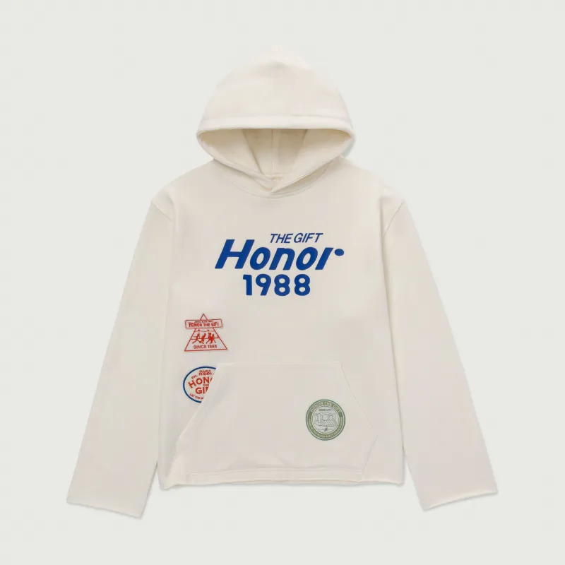 Patchwork Party Hoodie - Bone sold by Honor the Gift