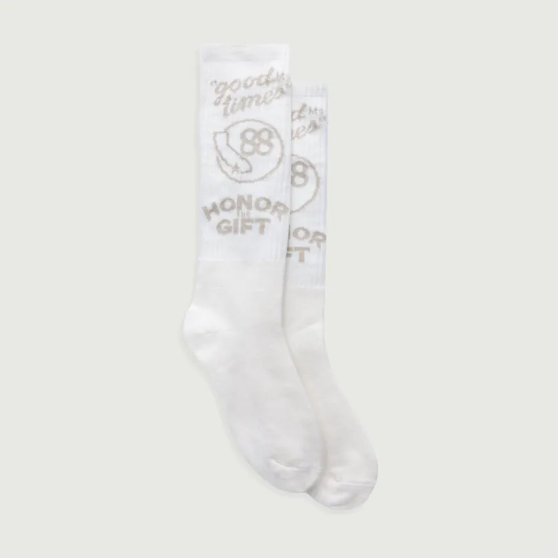 Good Times Crew Socks - Bone sold by Honor the Gift