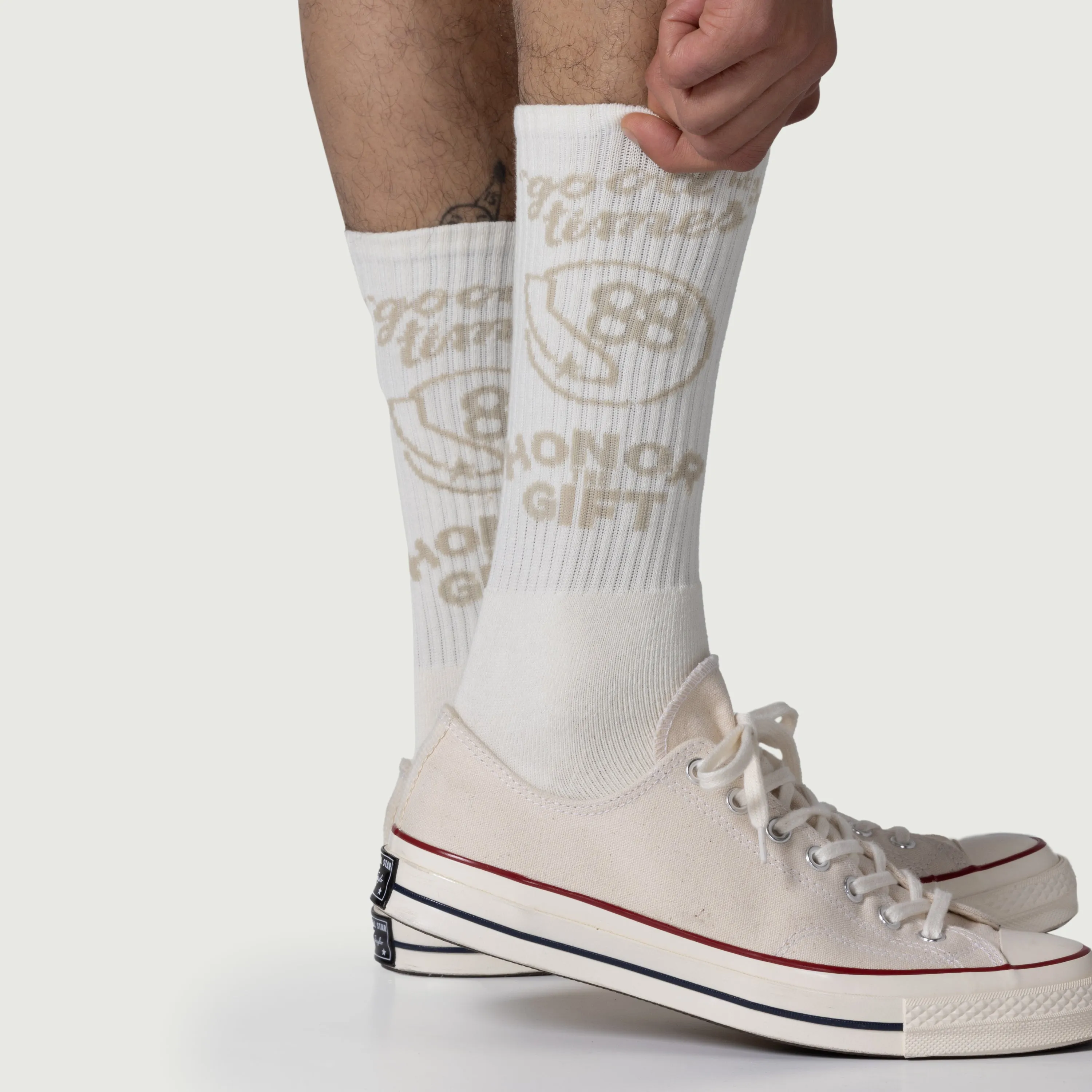 Good Times Crew Socks - Bone sold by Honor the Gift product image thumbnail 2