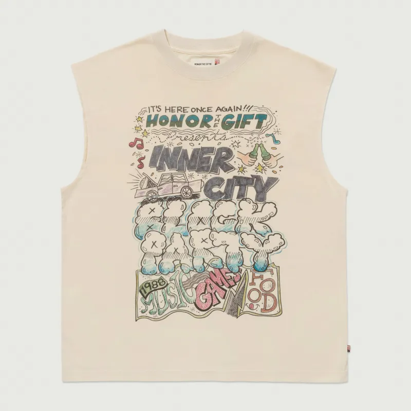 Block Party Cut-Off - Bone sold by Honor the Gift