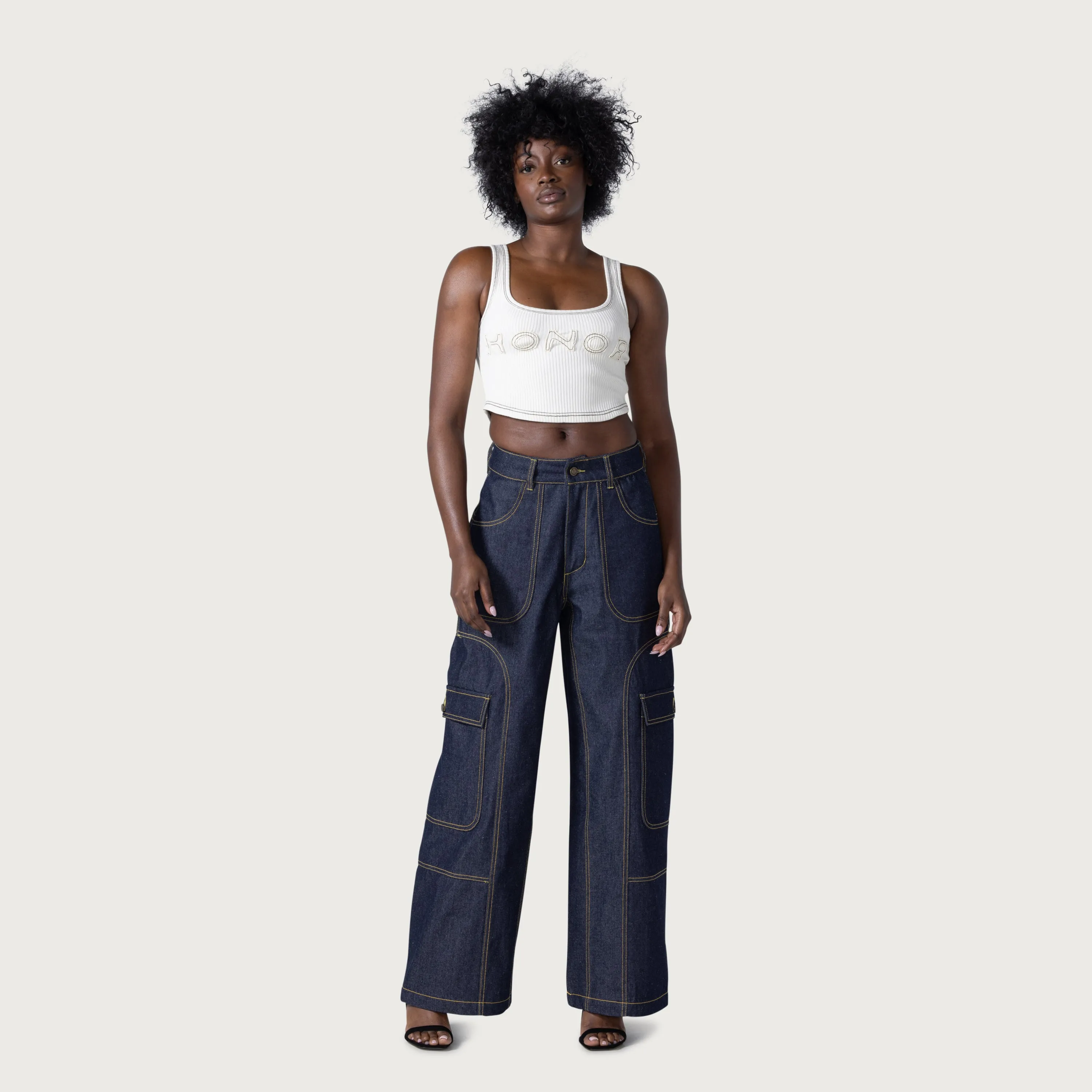 Wide Leg Carpenter - Indigo sold by Honor the Gift product image thumbnail 2