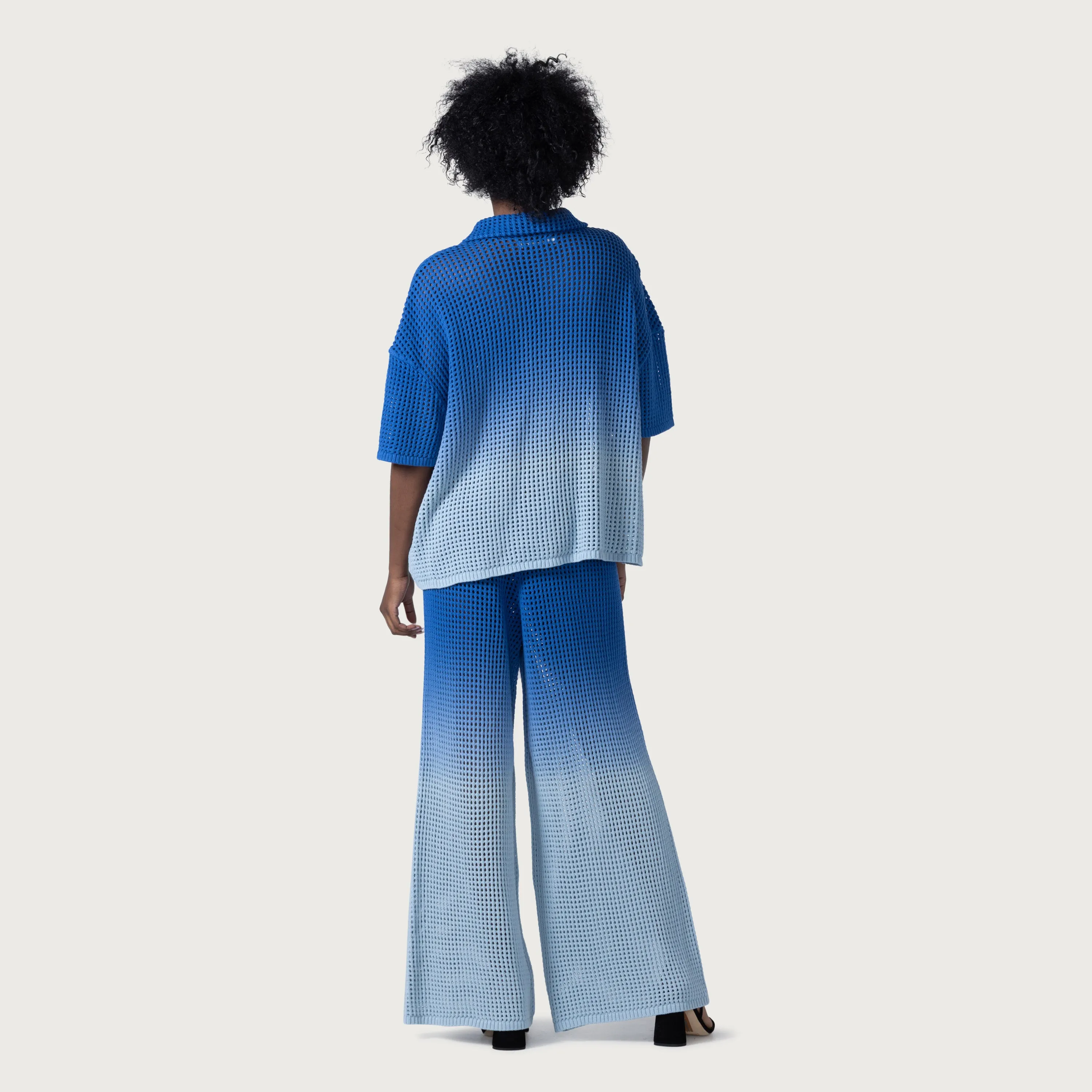 Crochet Ombre Pant - Blue sold by Honor the Gift product image thumbnail 4