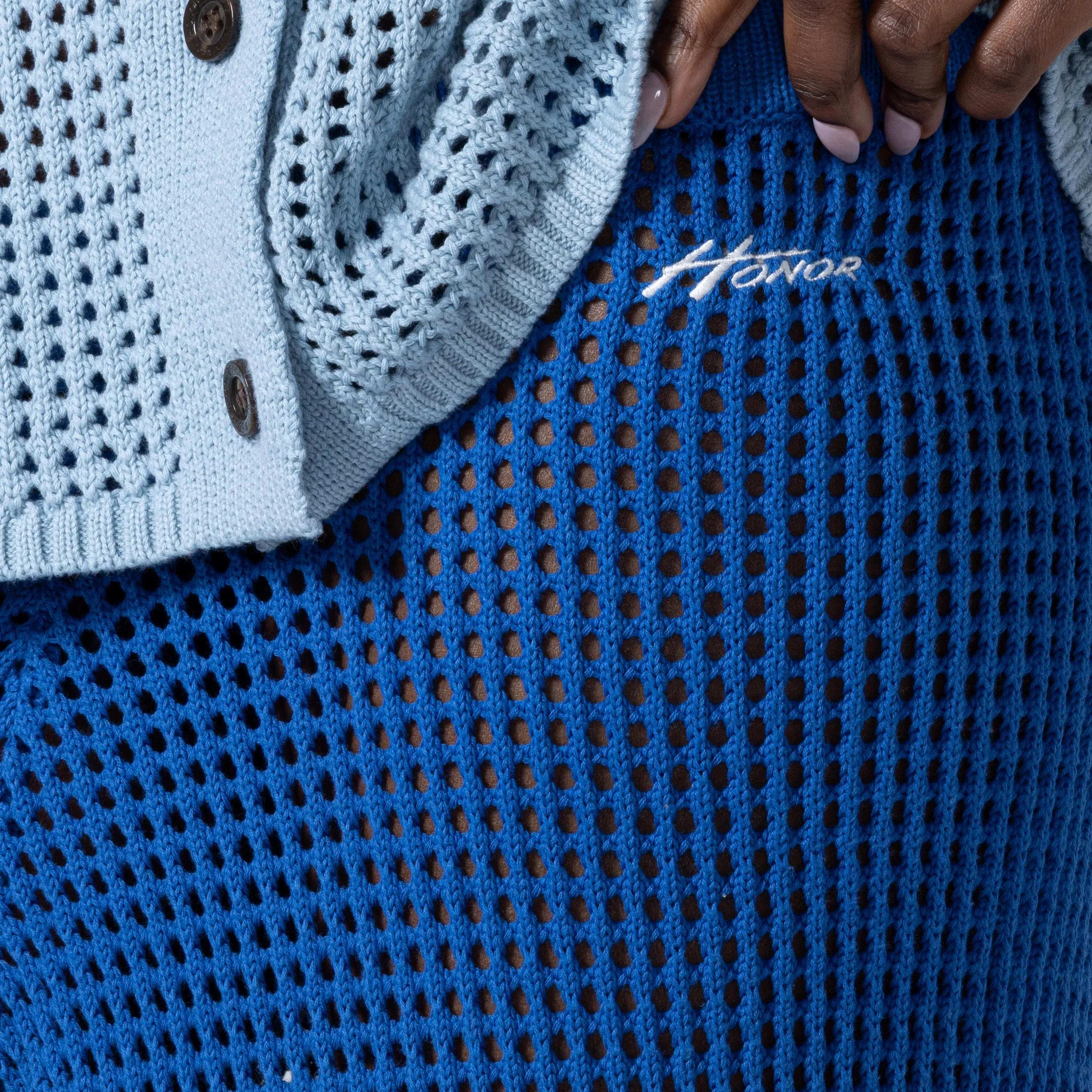 Crochet Ombre Pant - Blue sold by Honor the Gift product image thumbnail 5