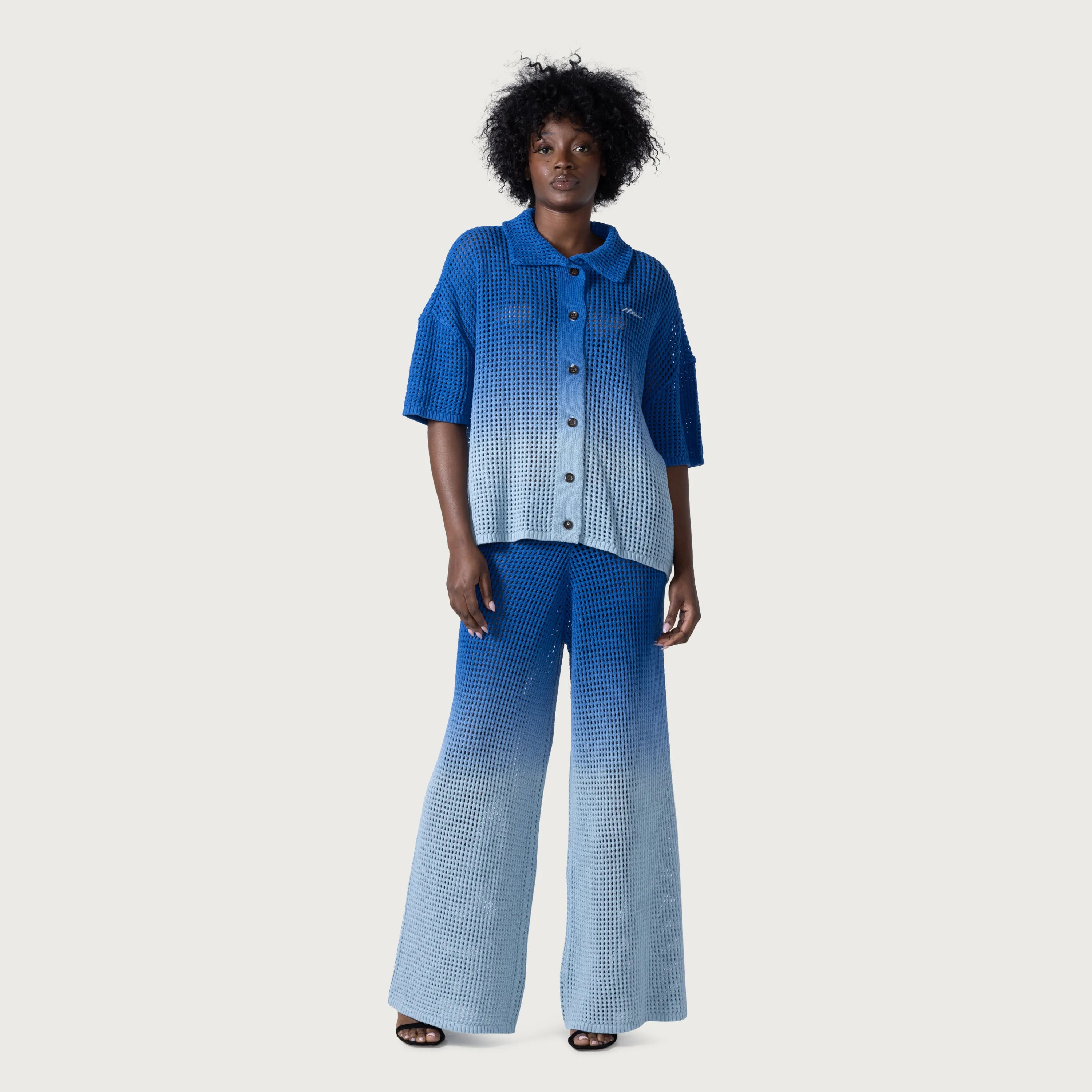 Crochet Ombre Pant - Blue sold by Honor the Gift product image thumbnail 2