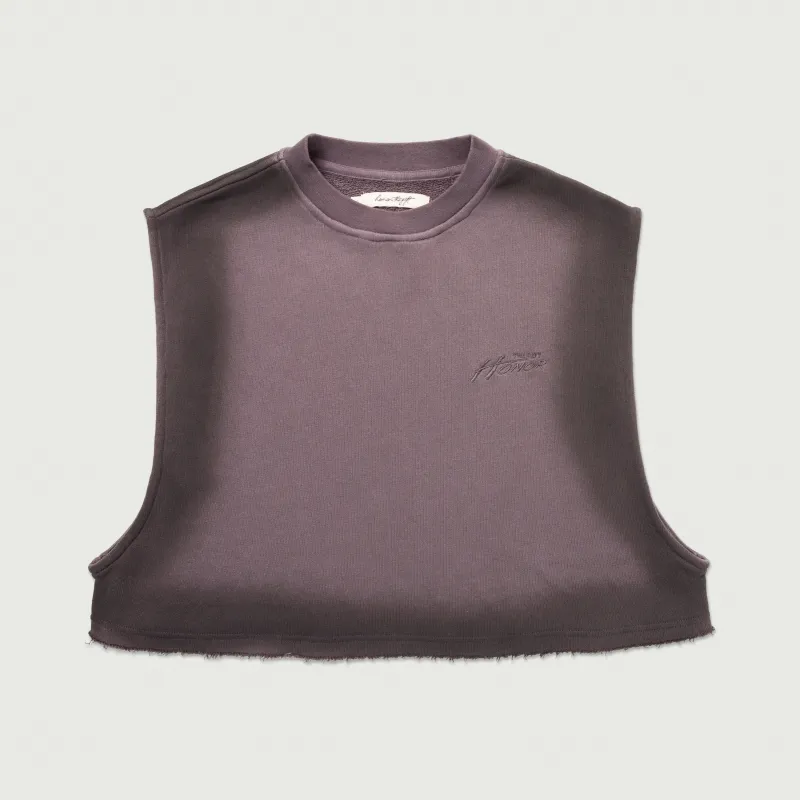 Cropped Spray Muscle Top - Black sold by Honor the Gift