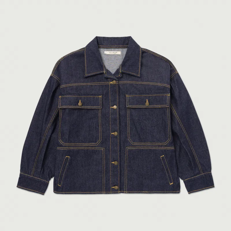 Oversized Carpenter Jacket - Indigo sold by Honor the Gift