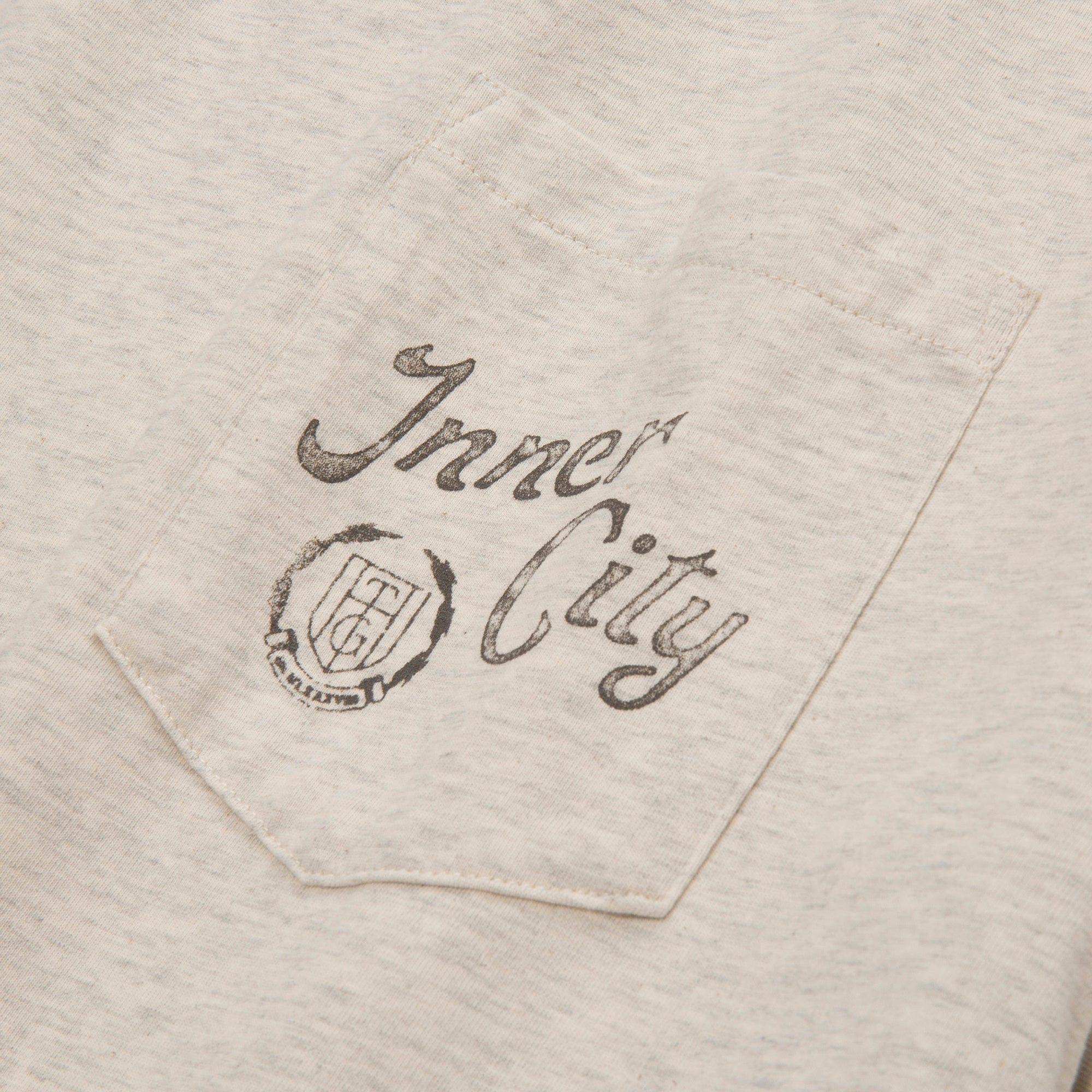 Neighborhood Pocket T-Shirt - Oatmeal sold by Honor the Gift product image thumbnail 4