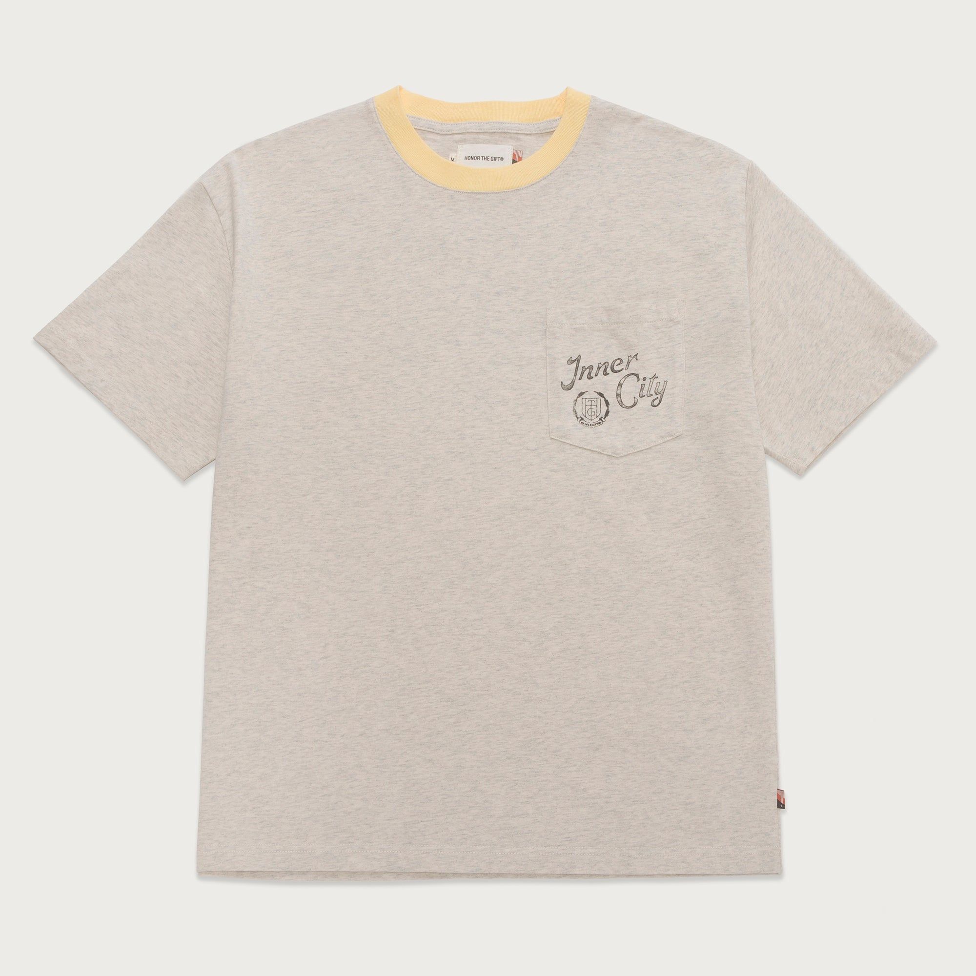 Neighborhood Pocket T-Shirt - Oatmeal sold by Honor the Gift