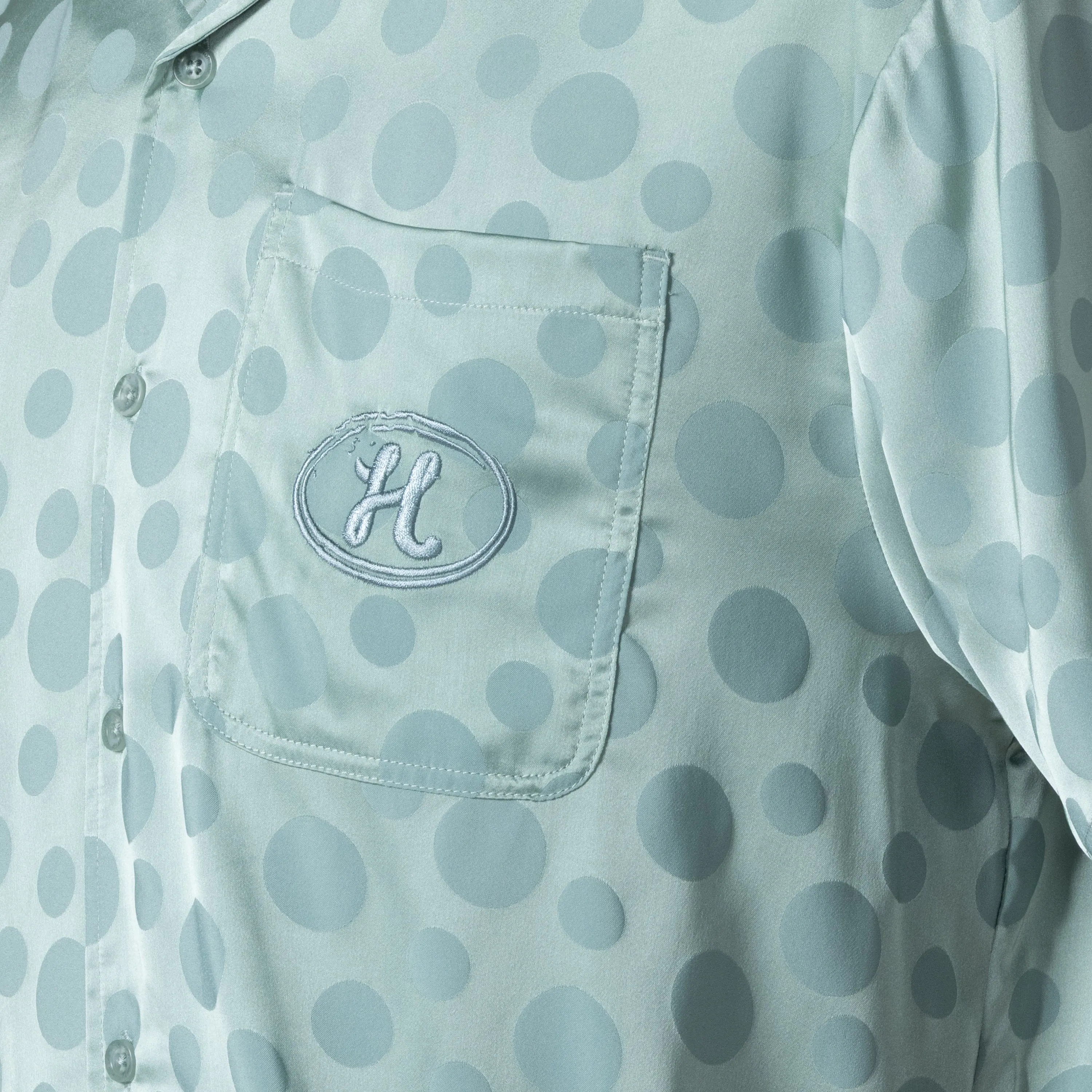 Polka Dot Camp Shirt - Green sold by Honor the Gift product image thumbnail 5