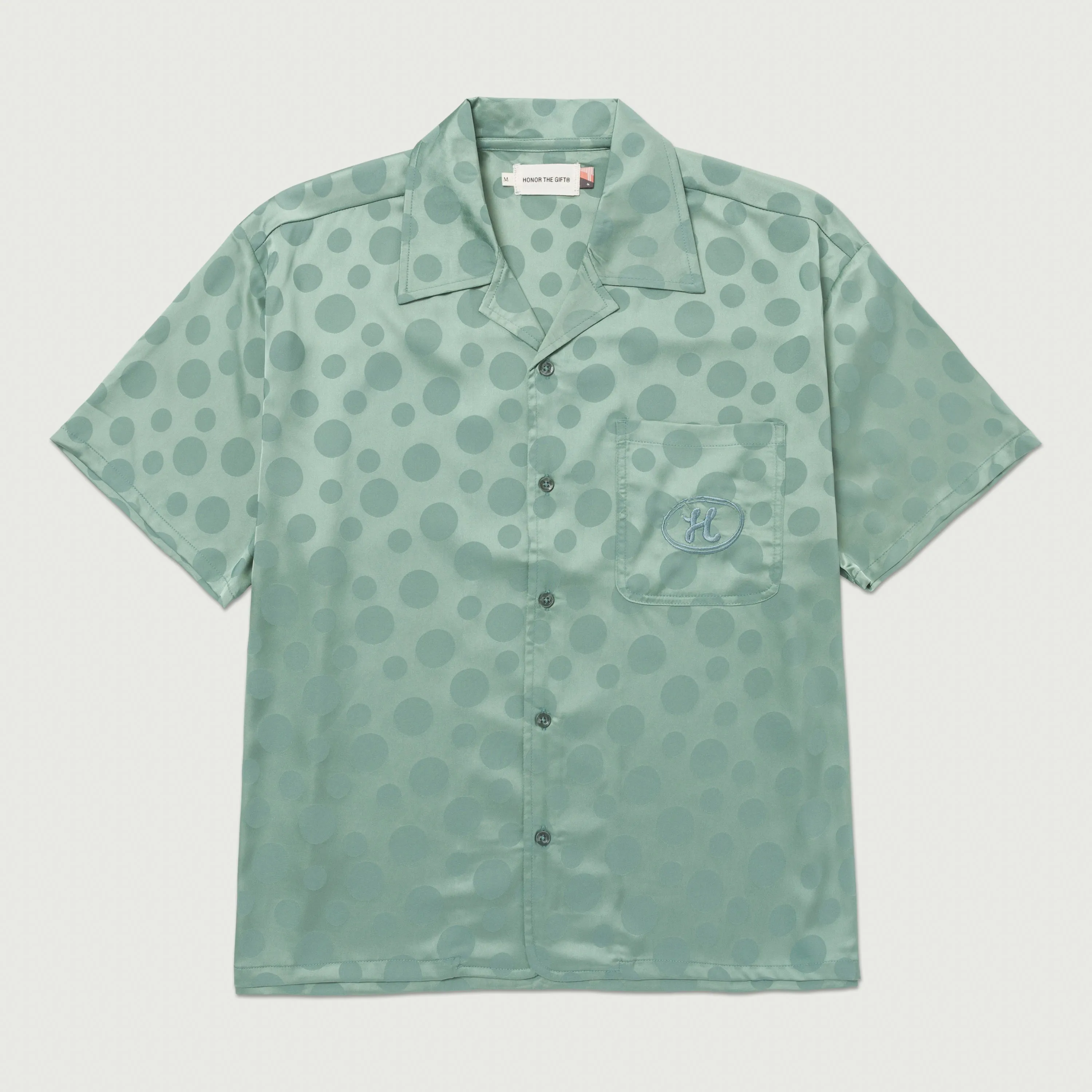 Polka Dot Camp Shirt - Green sold by Honor the Gift