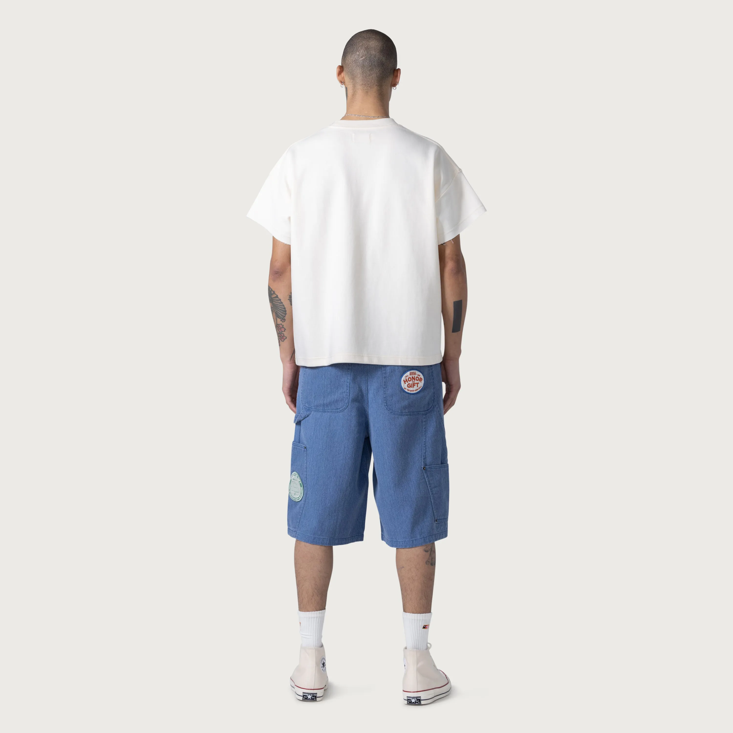 Twill Carpenter Short - Blue sold by Honor the Gift product image thumbnail 4