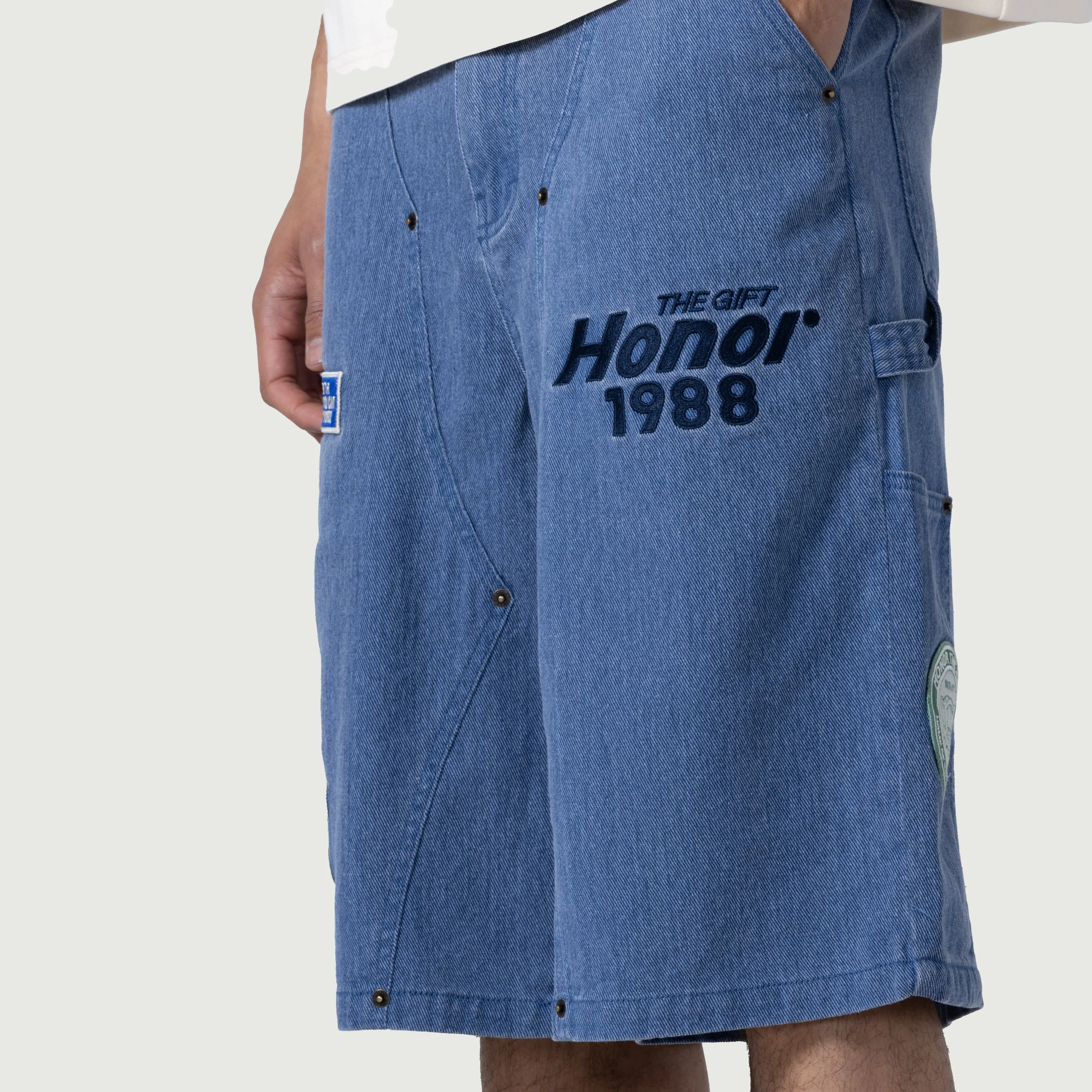 Twill Carpenter Short - Blue sold by Honor the Gift product image thumbnail 5