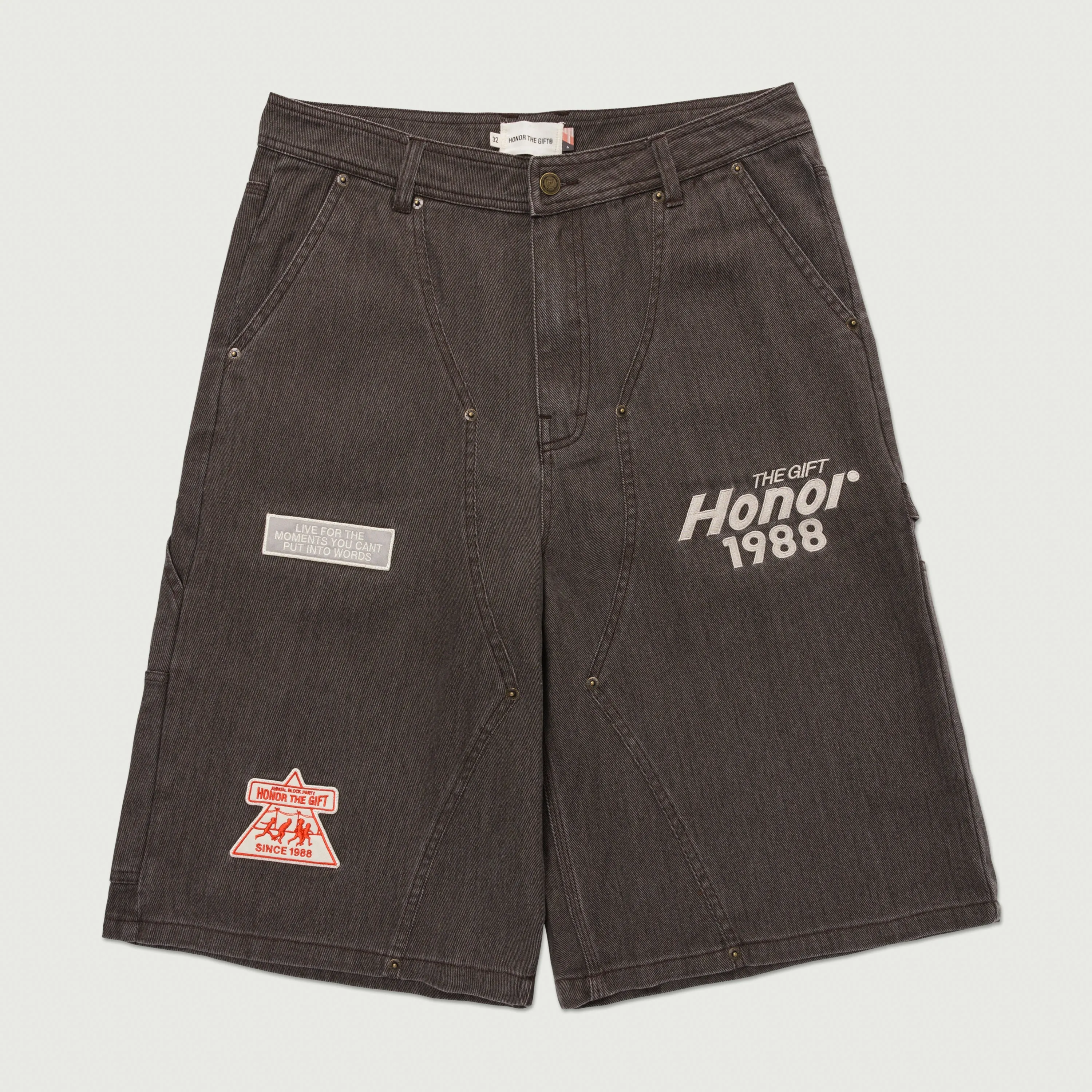 Twill Carpenter Short - Black sold by Honor the Gift