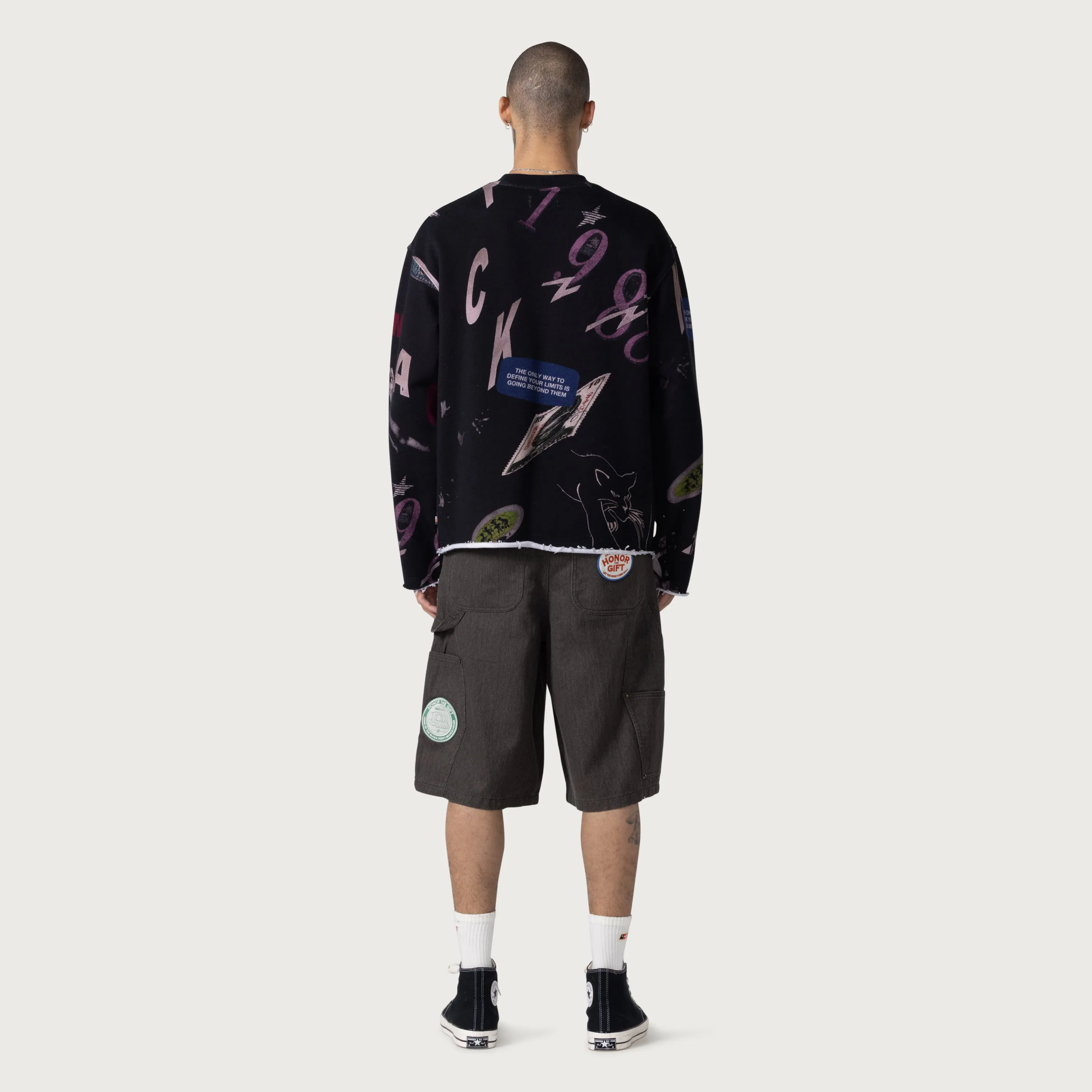 Twill Carpenter Short - Black sold by Honor the Gift product image thumbnail 4