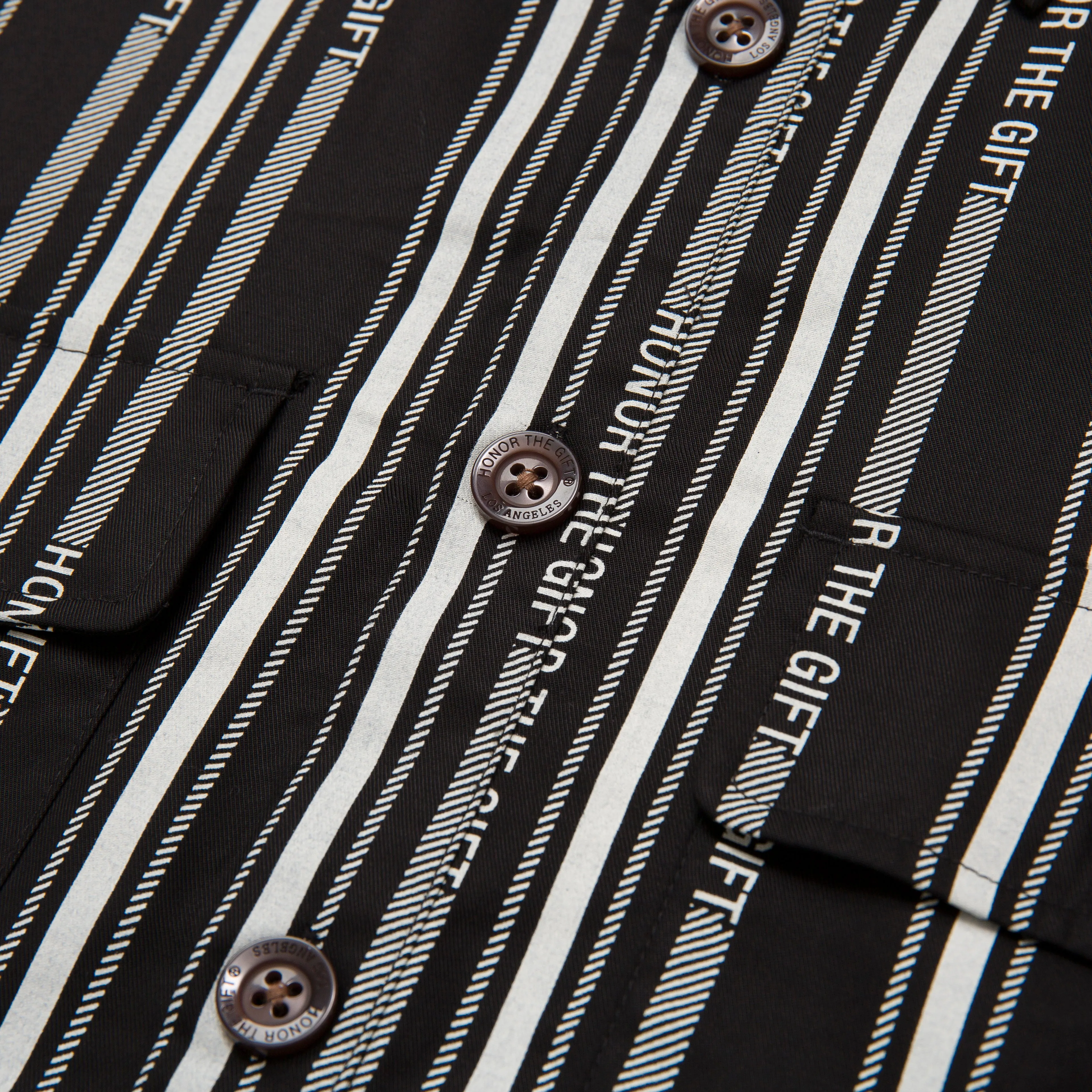 Honor Stripe Button Up - Black sold by Honor the Gift product image thumbnail 5