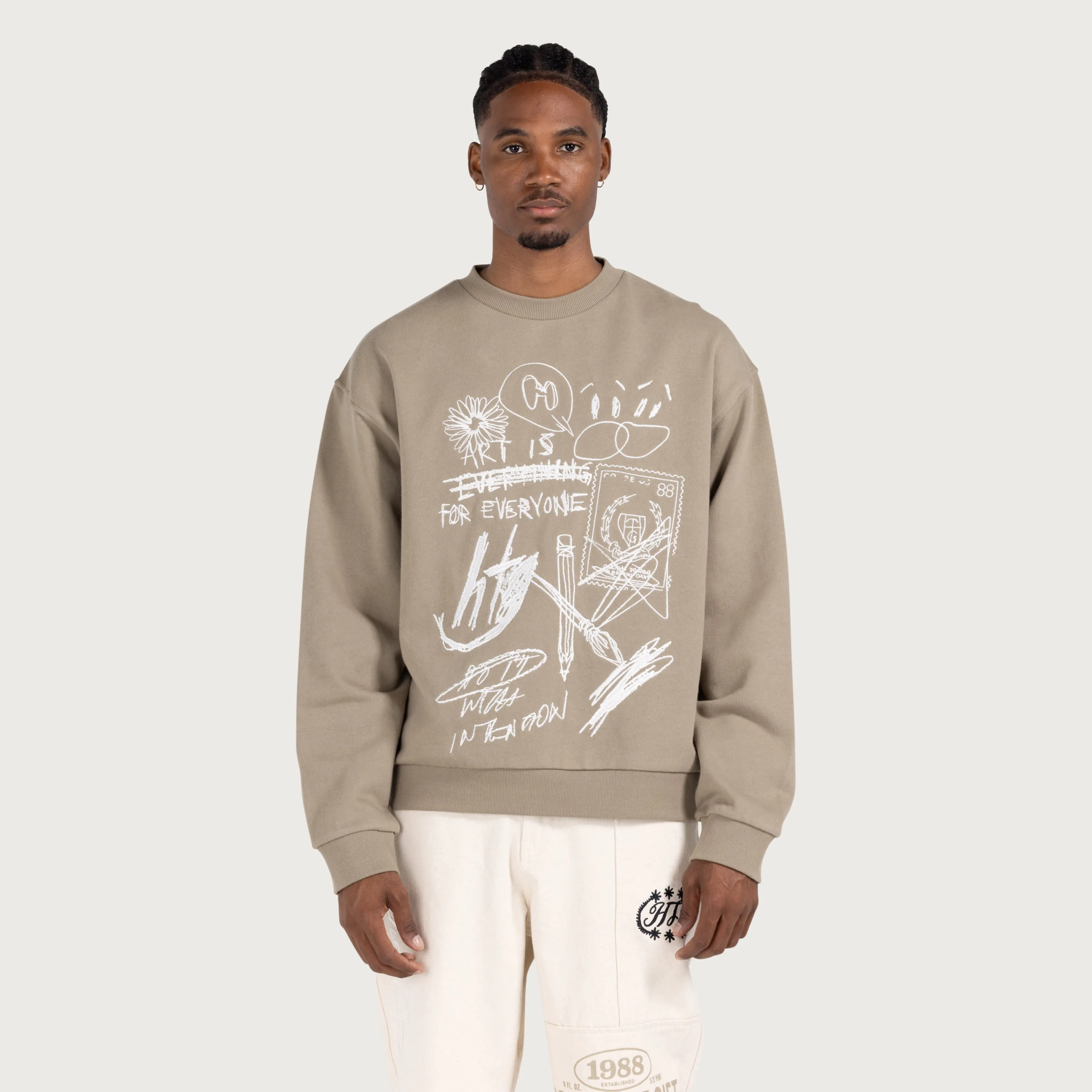 Quick Sketch Crew - Taupe sold by Honor the Gift product image thumbnail 2