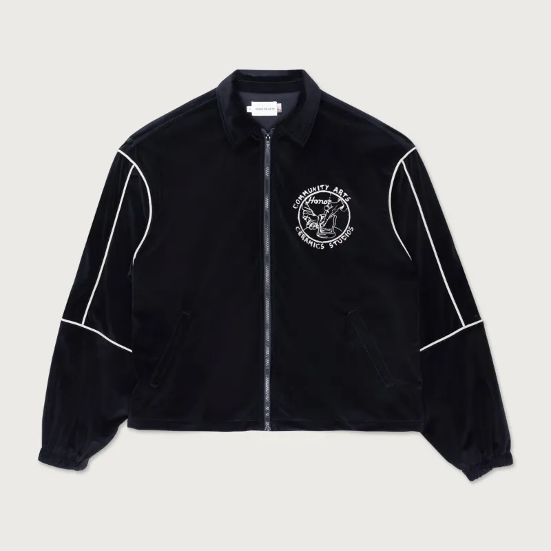 Piping Track Jacket - Black sold by Honor the Gift