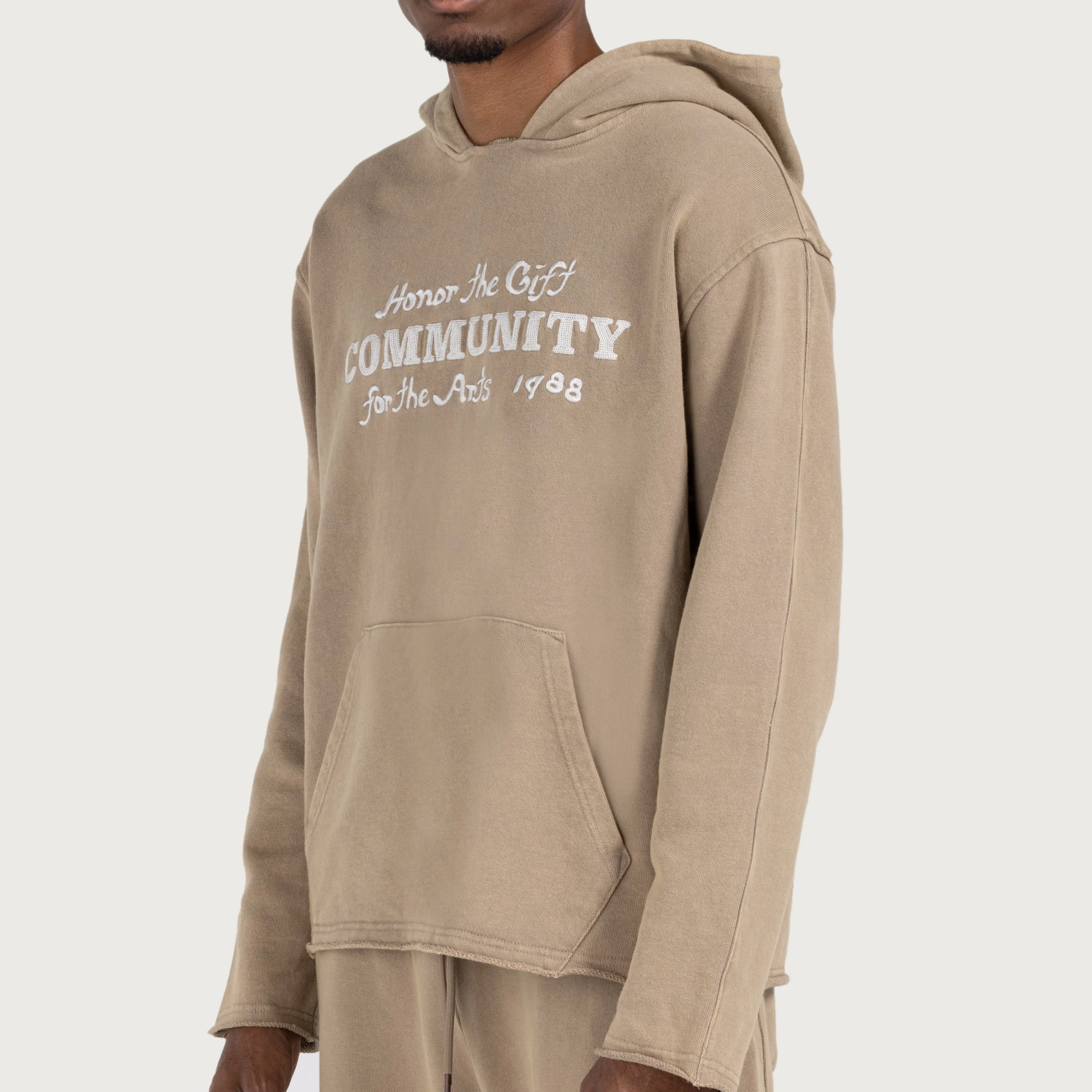 Vintage Hoodie - Pebble sold by Honor the Gift product image thumbnail 4