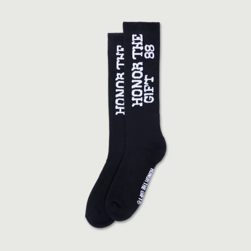 For Sale Ribbed Sock - Black sold by Honor the Gift