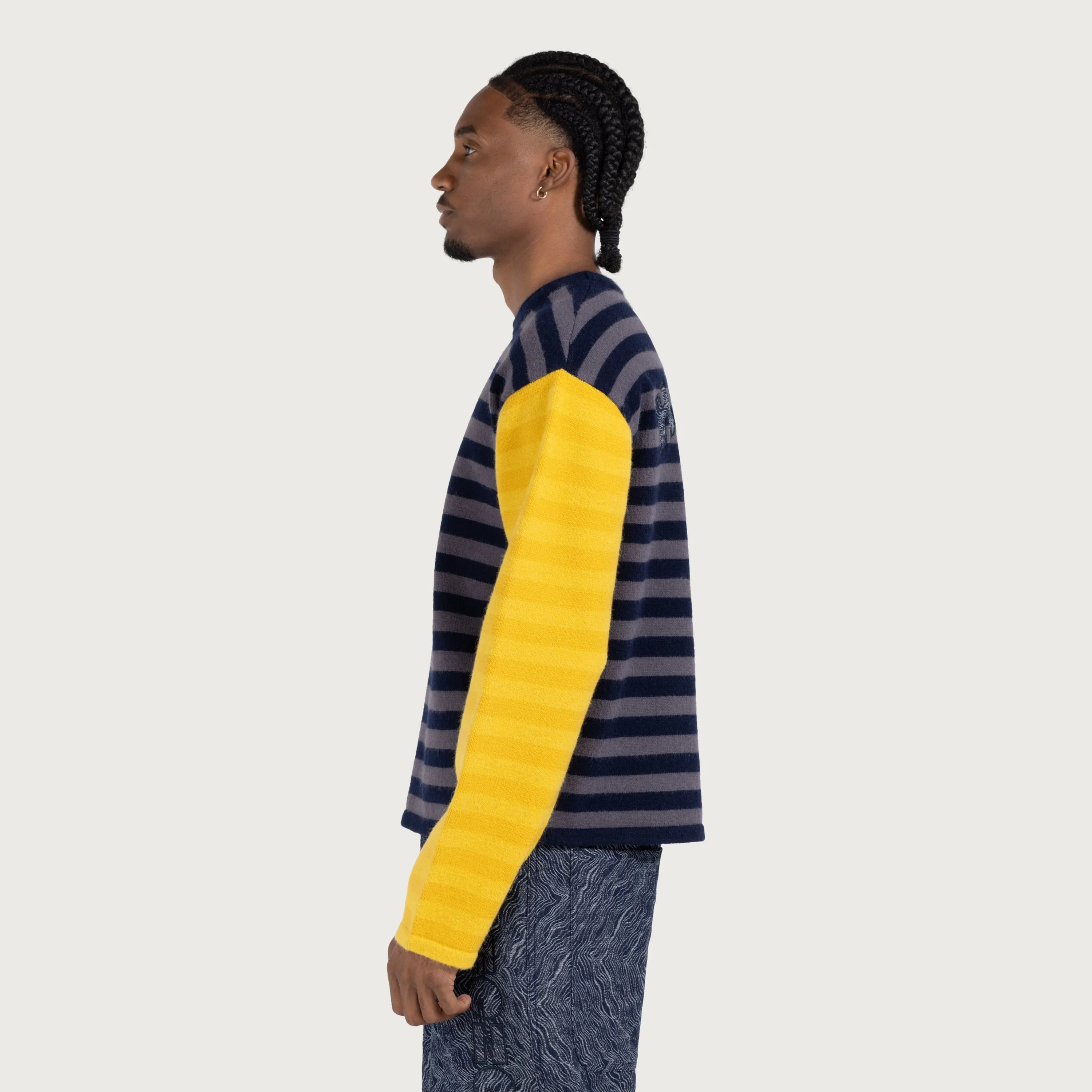 Multi Stripe Crew - Navy sold by Honor the Gift product image thumbnail 5