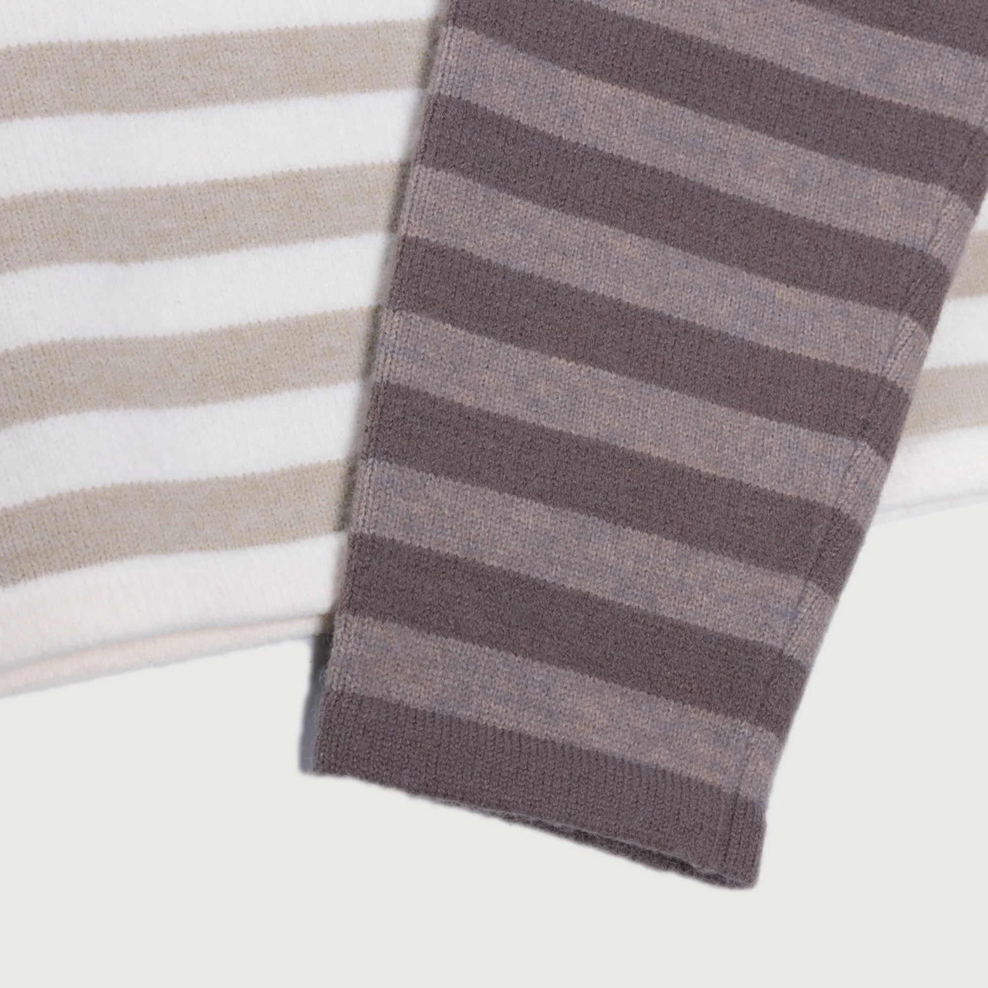 Multi Stripe Crew - Bone sold by Honor the Gift product image thumbnail 5