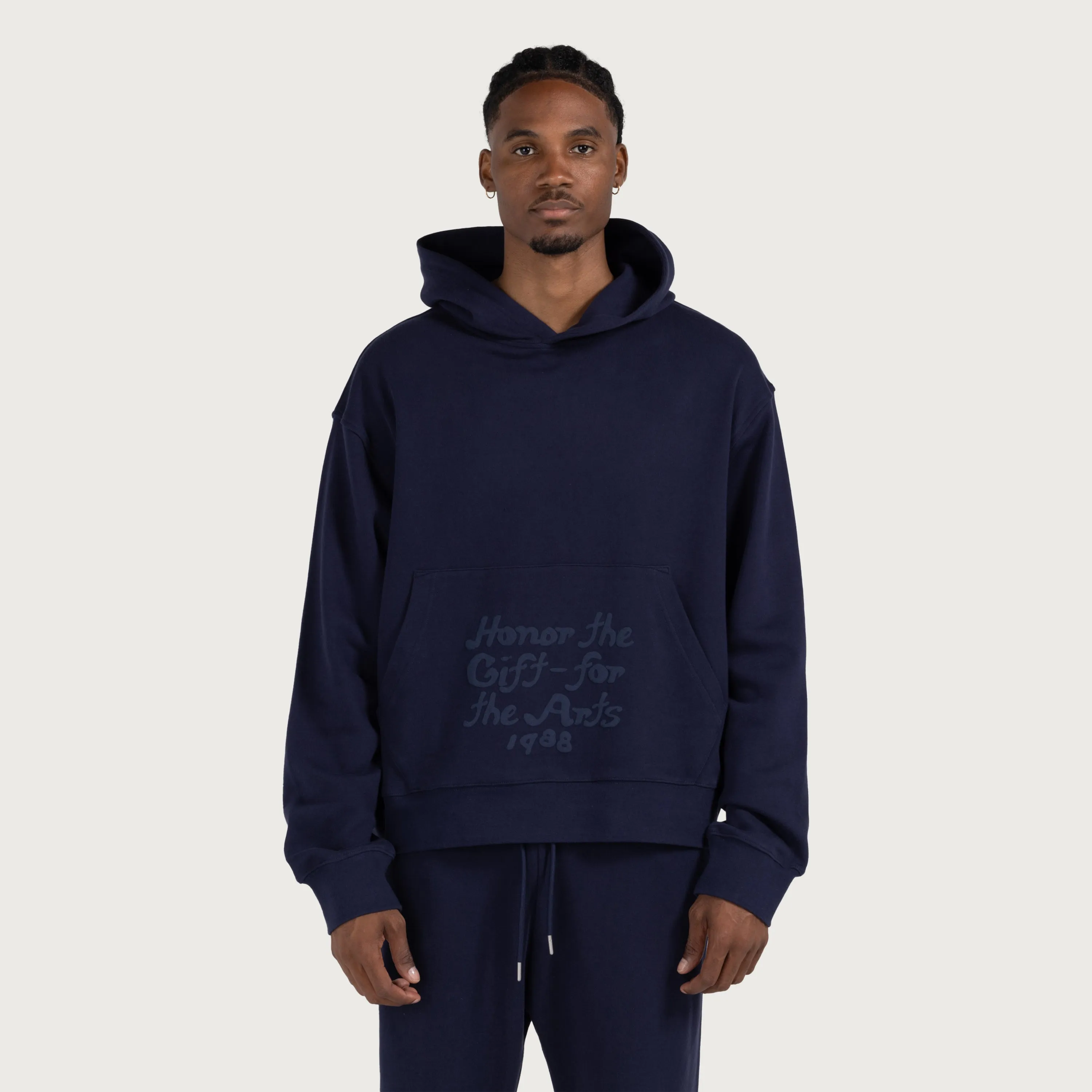 Reverse Hoodie - Navy sold by Honor the Gift product image thumbnail 2