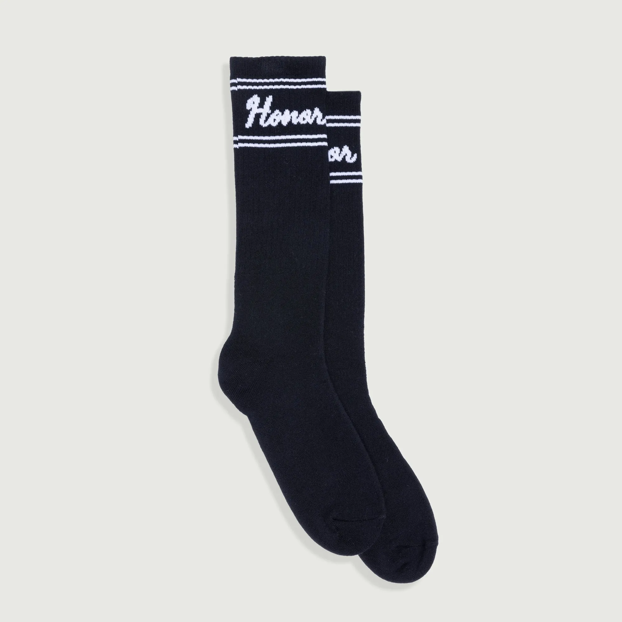 Drive In Striped Ribbed Sock - Black sold by Honor the Gift