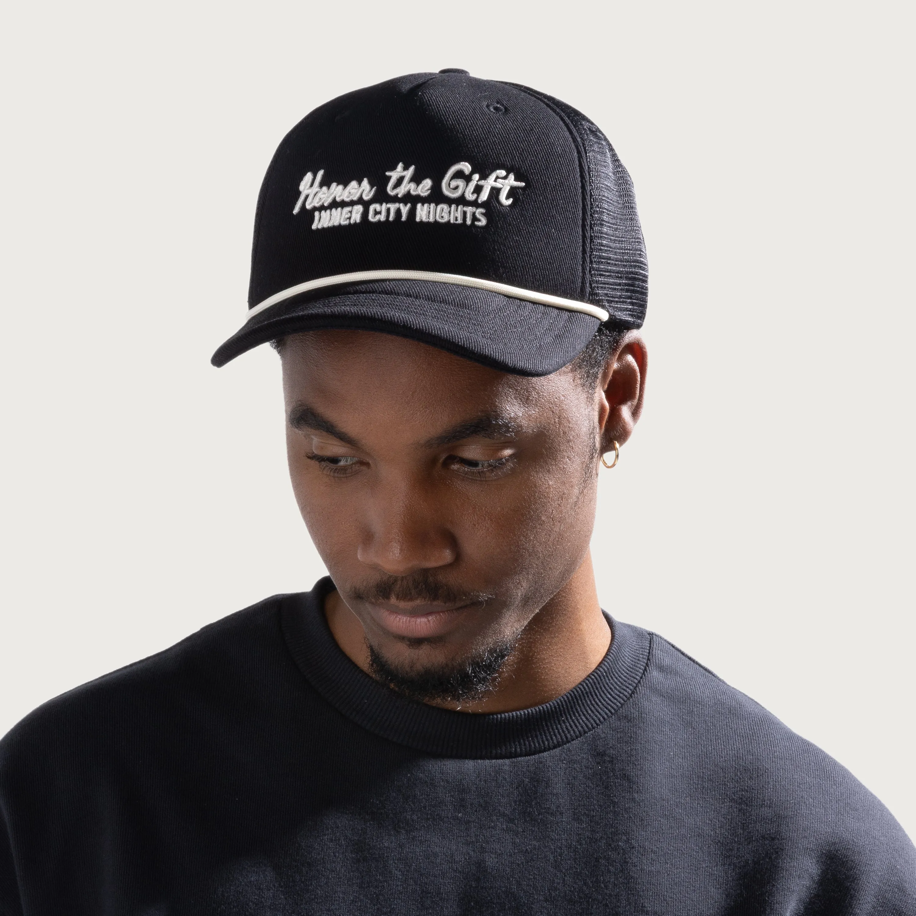 City Nights Trucker Cap - Black sold by Honor the Gift product image thumbnail 2