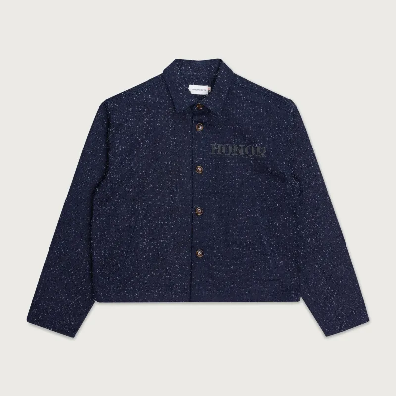 Nep Yarn Chacket - Navy sold by Honor the Gift