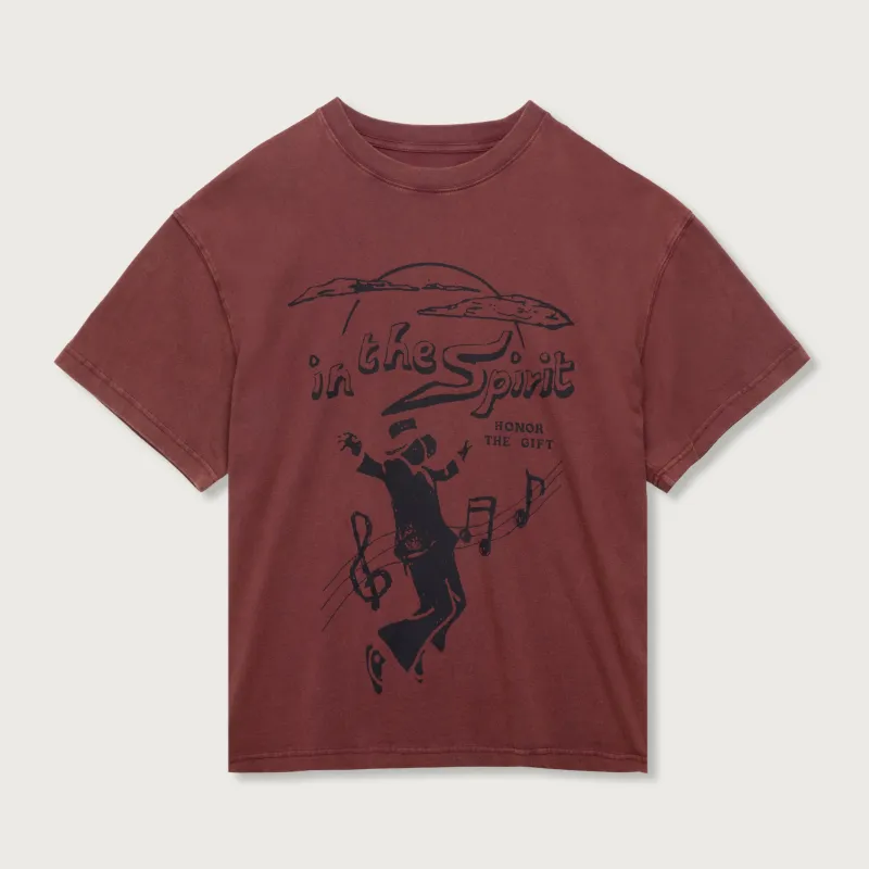 In The Spirit Tee - Burgundy sold by Honor the Gift