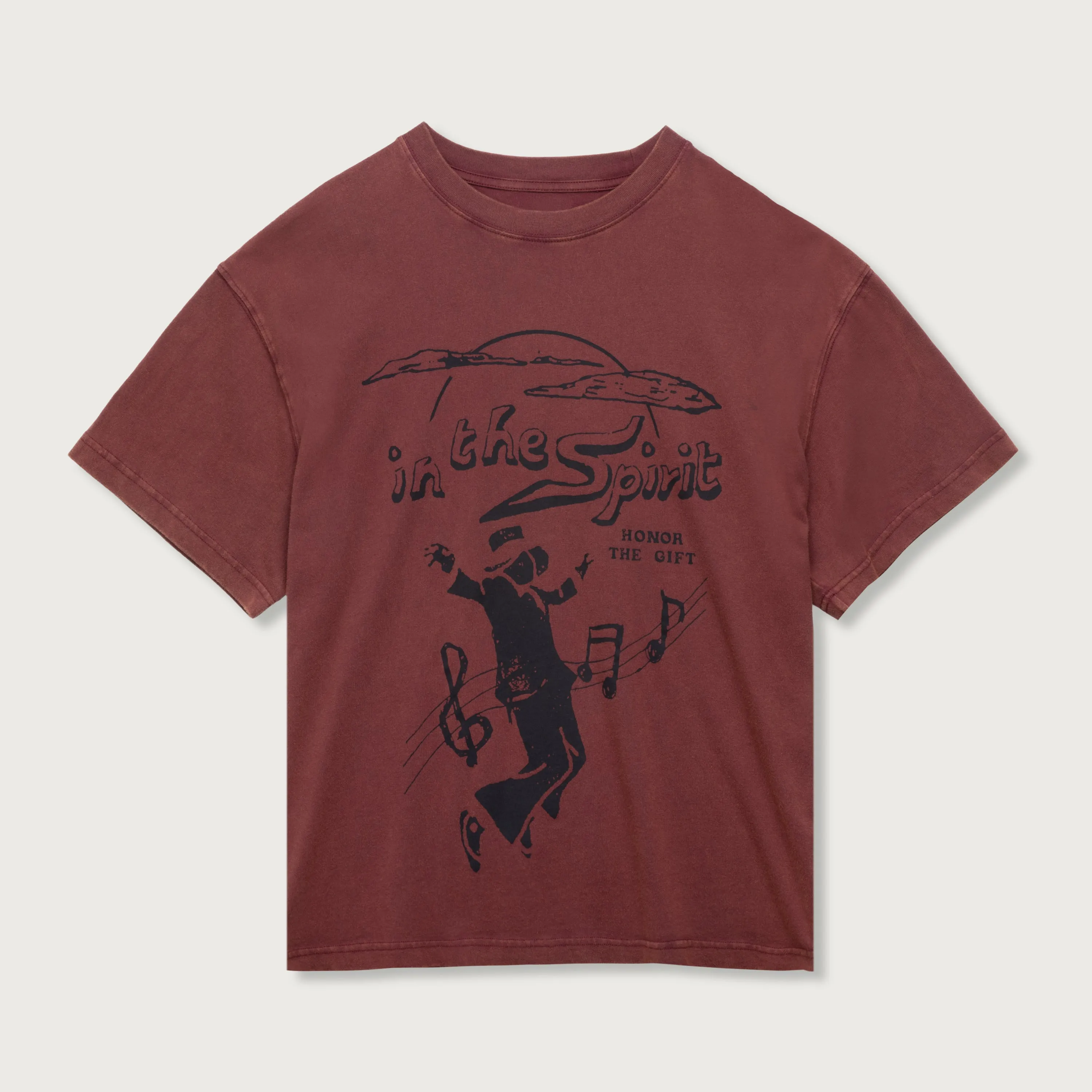 In The Spirit Tee - Burgundy sold by Honor the Gift
