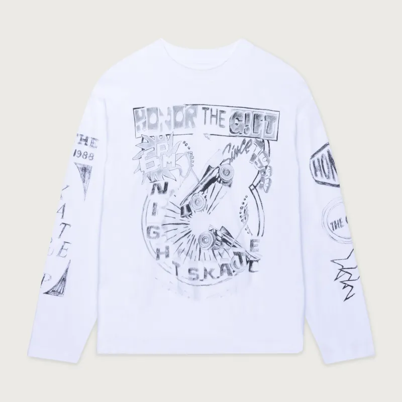 Night Skate - White sold by Honor the Gift