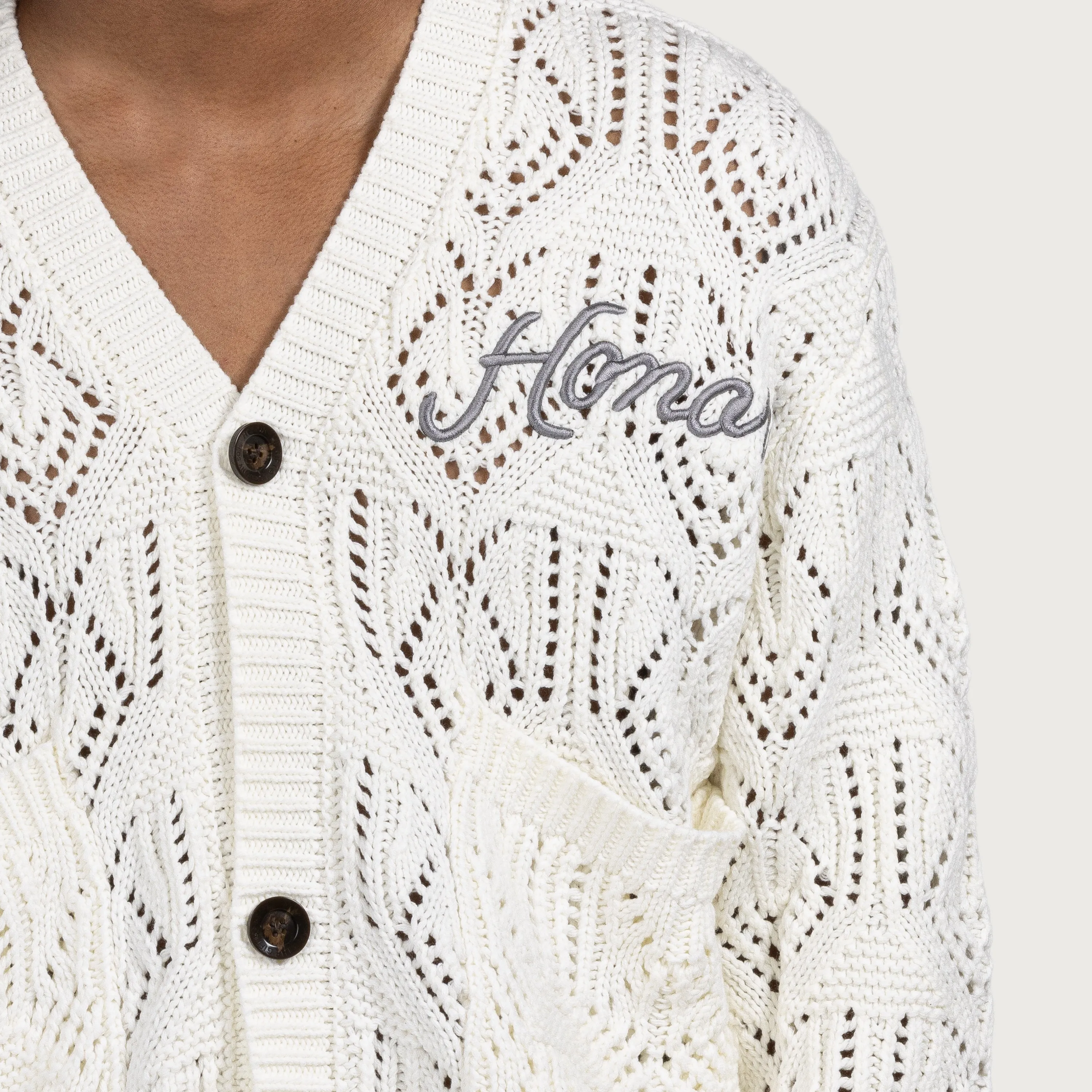 Cable Cardigan - Bone sold by Honor the Gift product image thumbnail 4