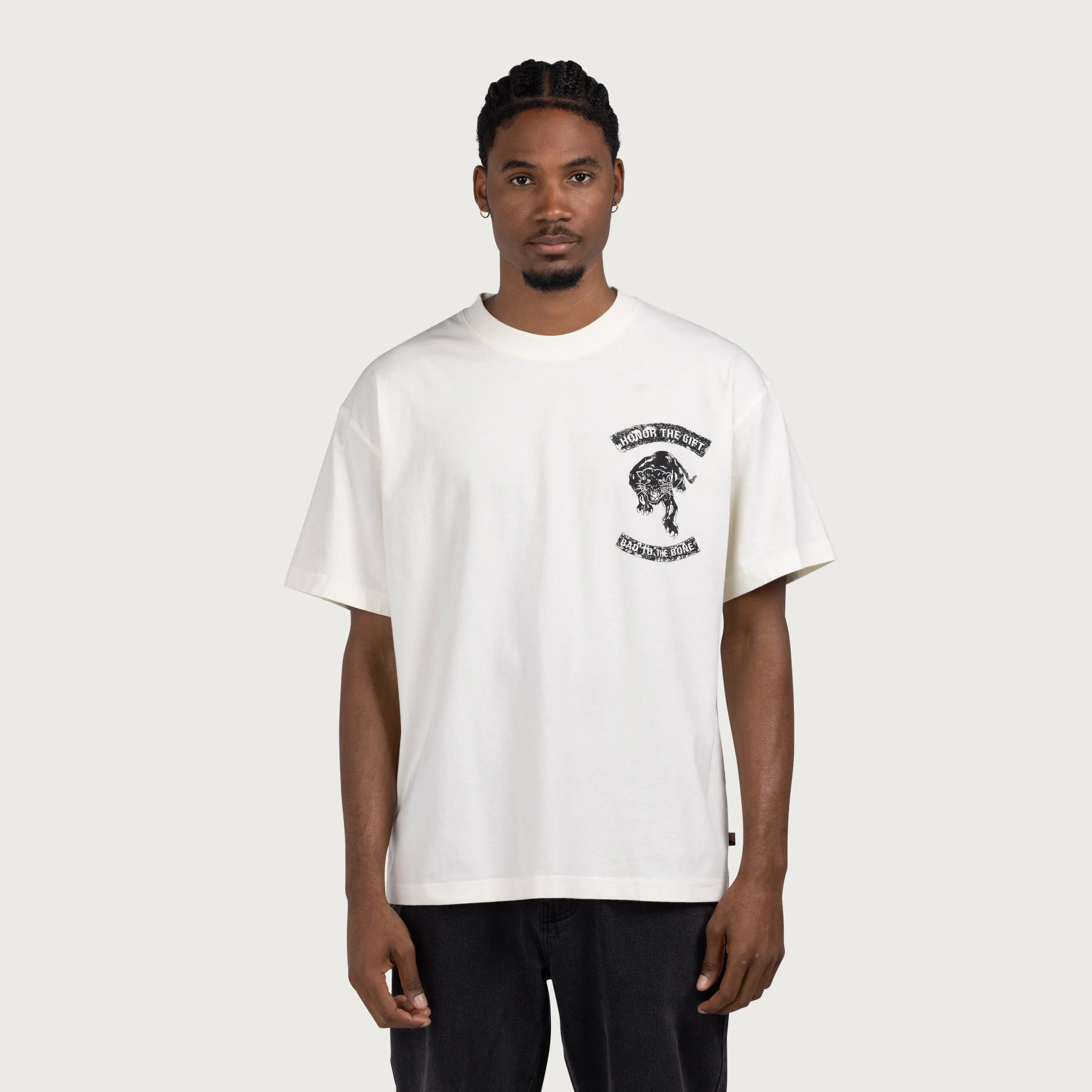 Bad To The Bone Tee - White sold by Honor the Gift product image thumbnail 2