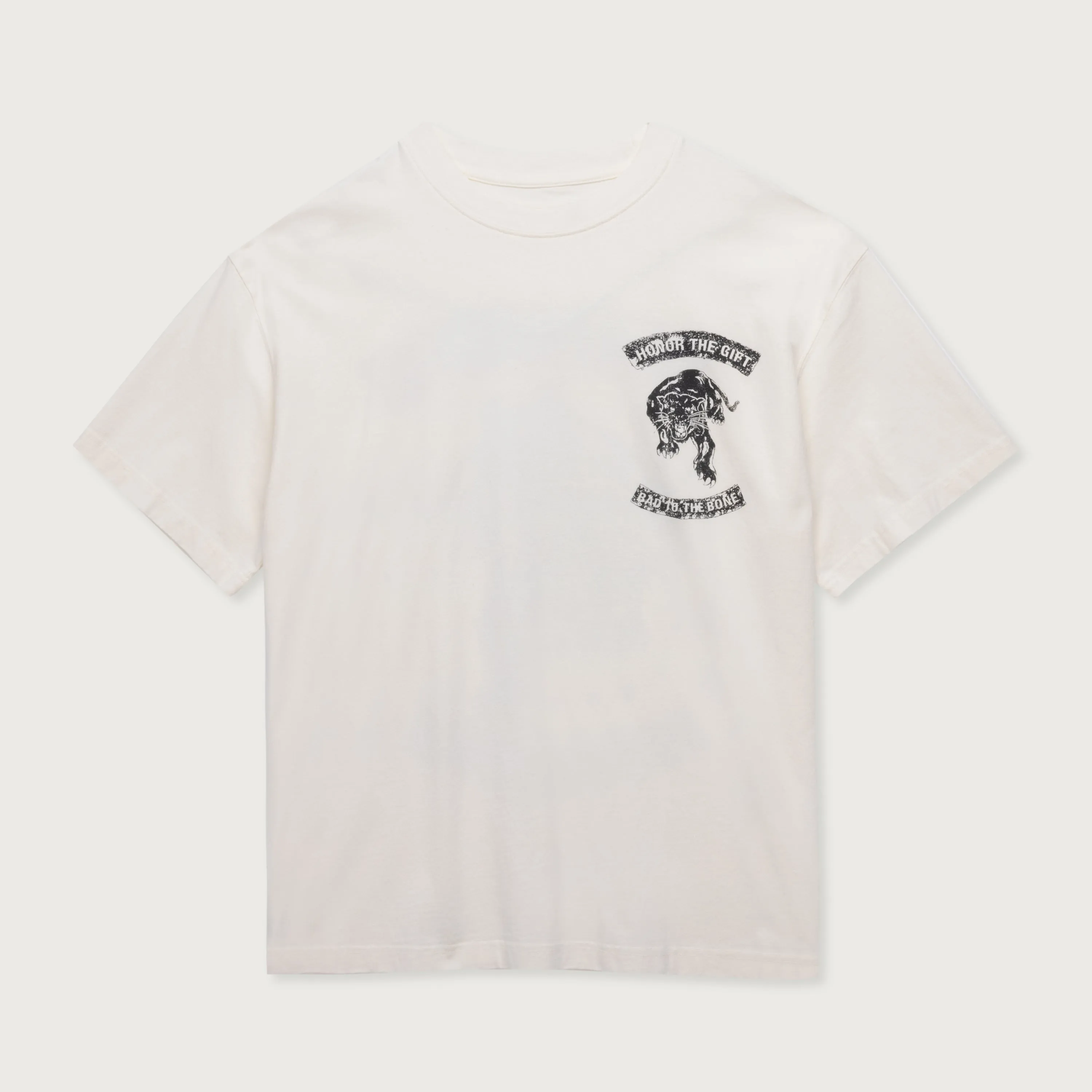 Bad To The Bone Tee - White sold by Honor the Gift