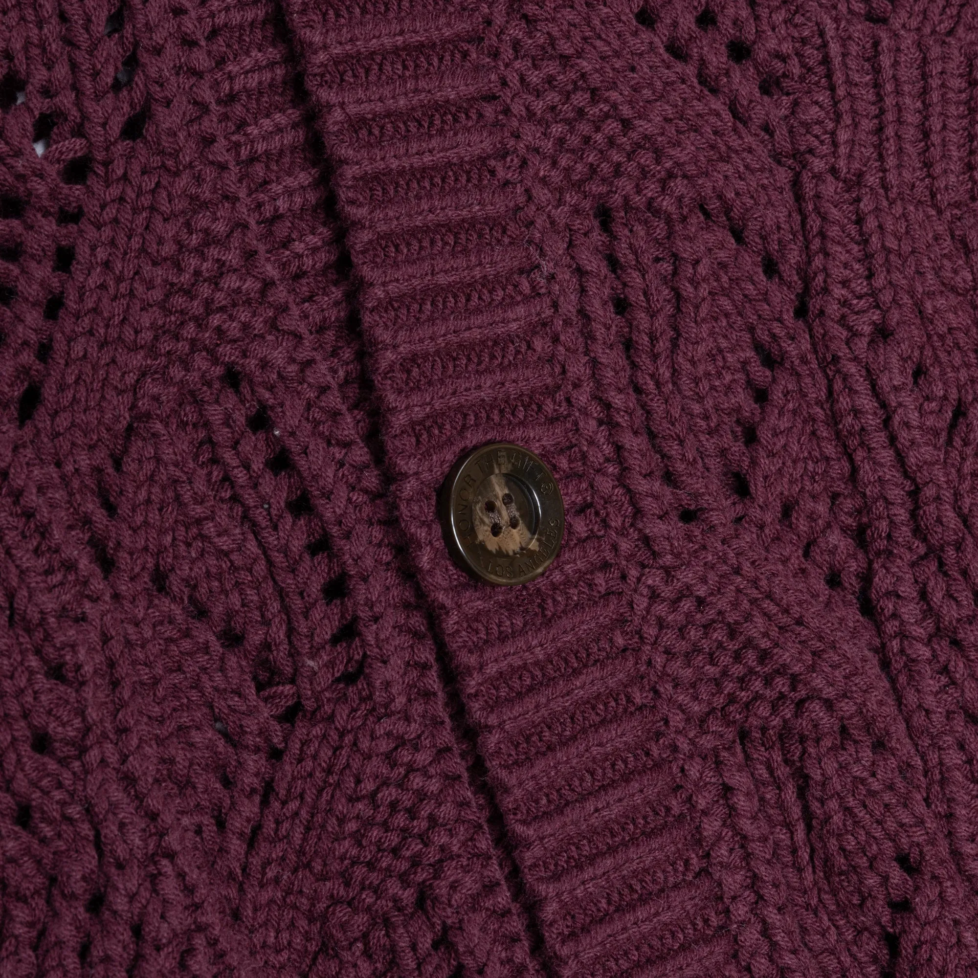 Cable Cardigan - Berry sold by Honor the Gift product image thumbnail 5