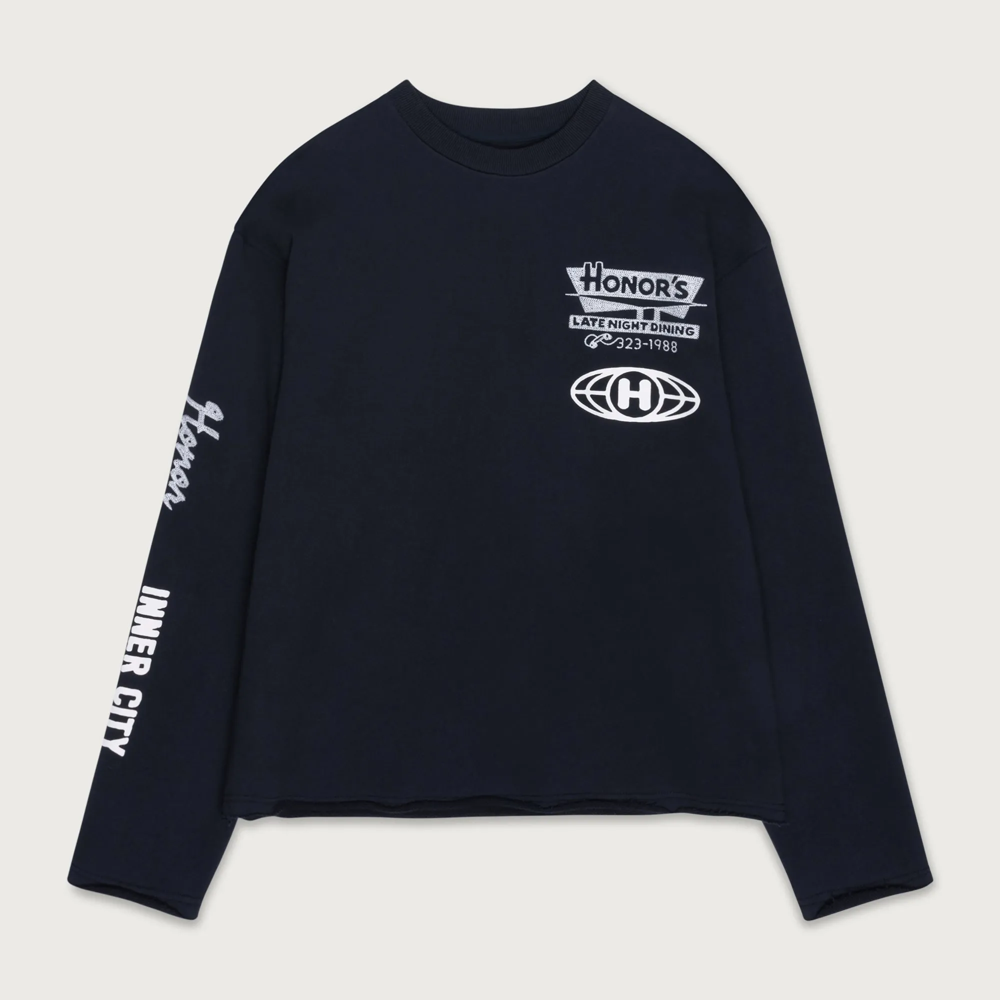 Mixed Logo Crewneck - Black sold by Honor the Gift